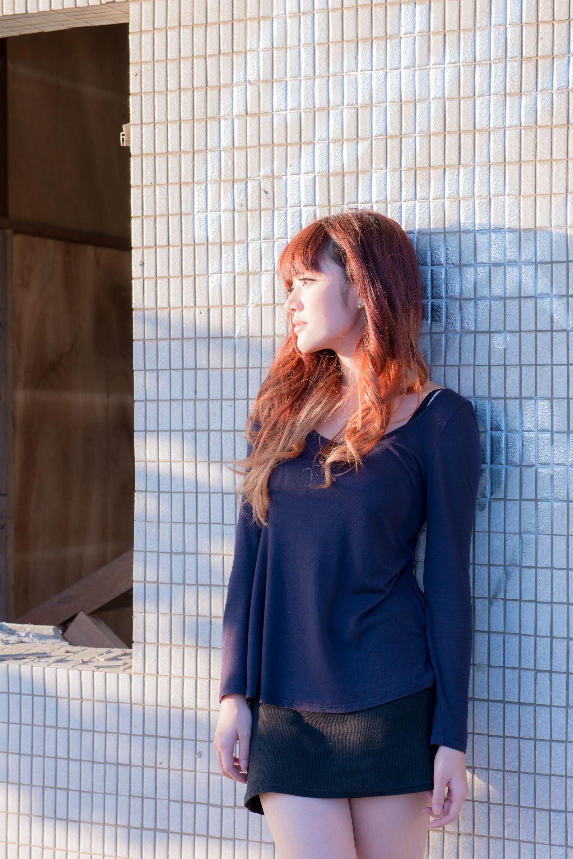 台湾正妹林岗怡Didy《废墟车站唯美外拍》-图33