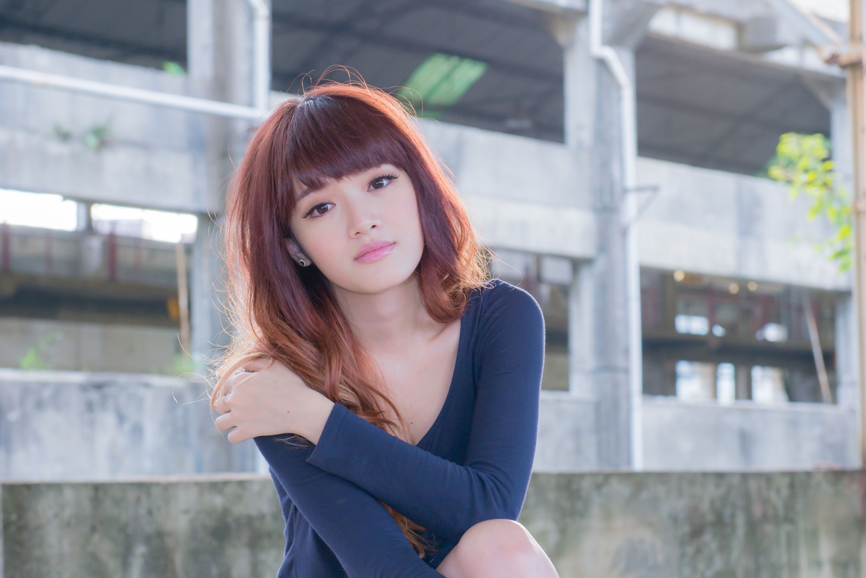 台湾正妹林岗怡Didy《废墟车站唯美外拍》-图38