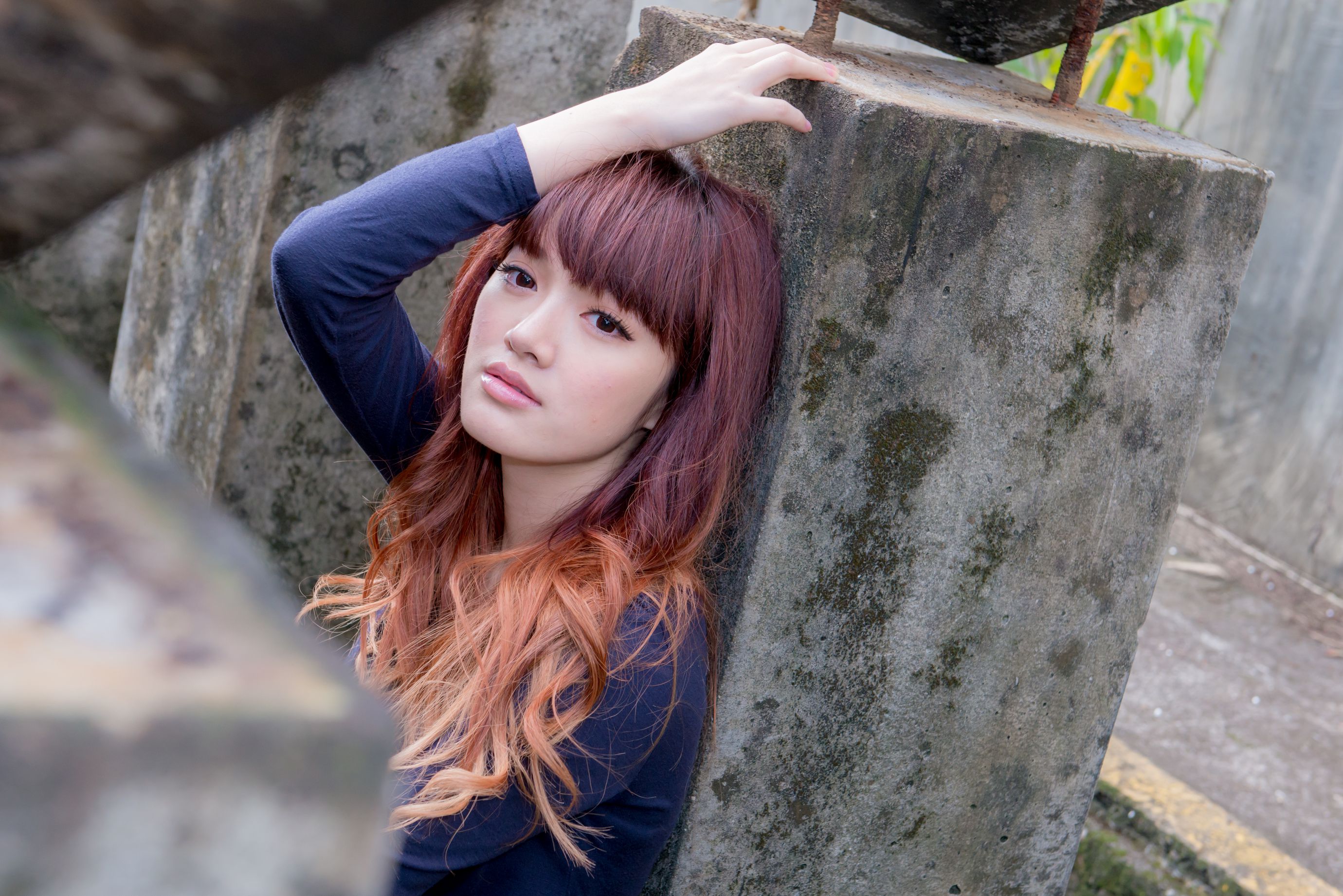 台湾正妹林岗怡Didy《废墟车站唯美外拍》-图39