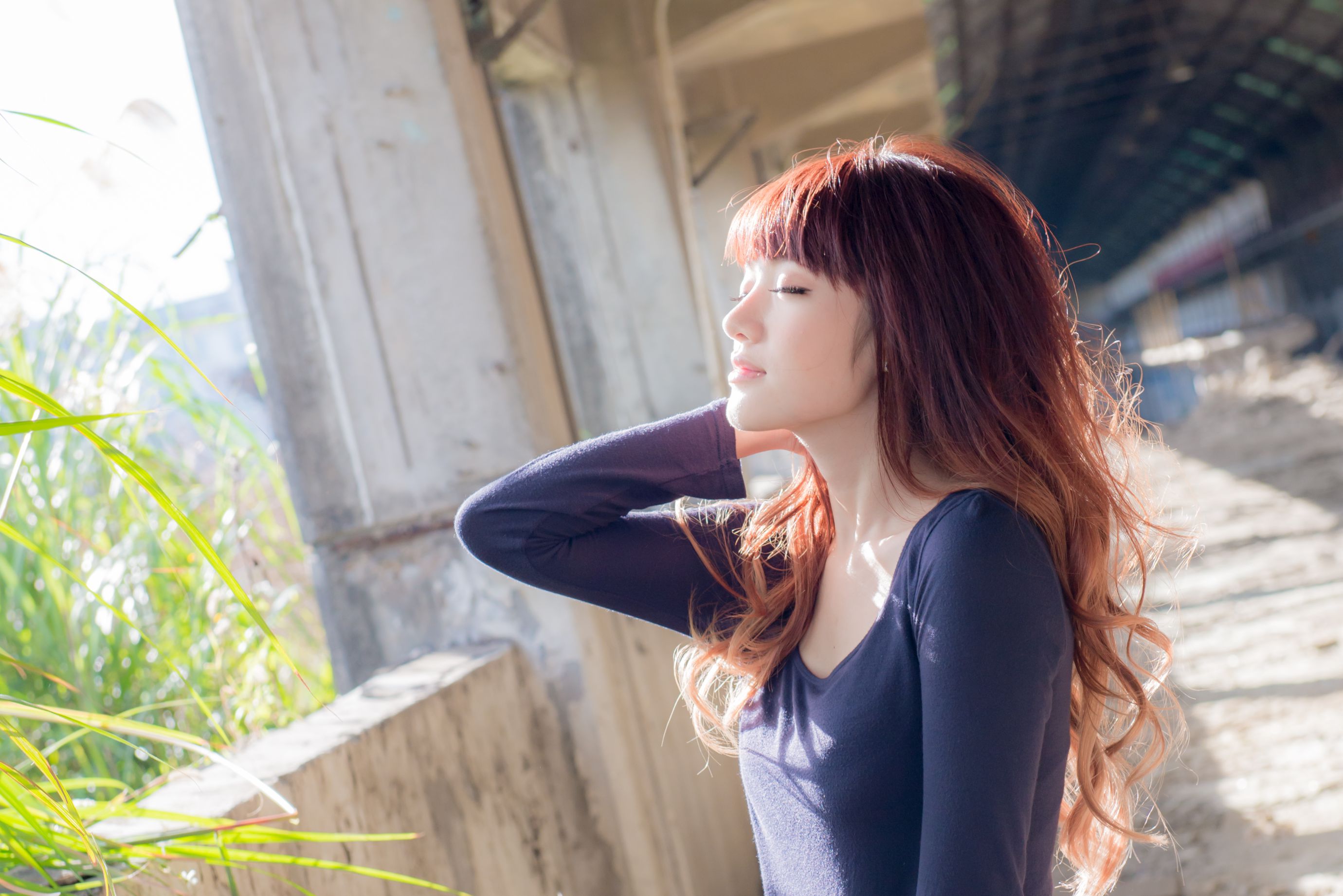 台湾正妹林岗怡Didy《废墟车站唯美外拍》-图42