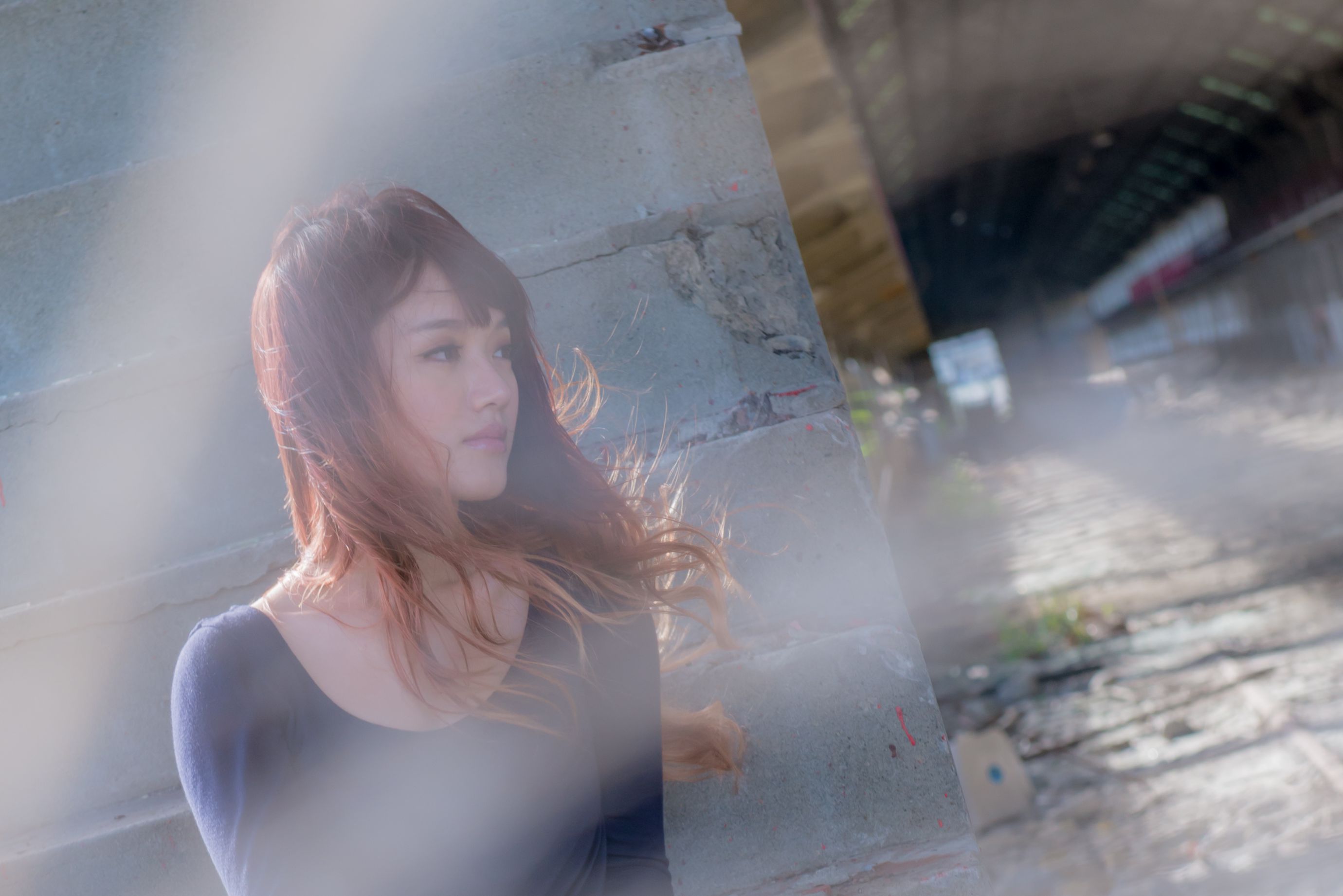 台湾正妹林岗怡Didy《废墟车站唯美外拍》-图43