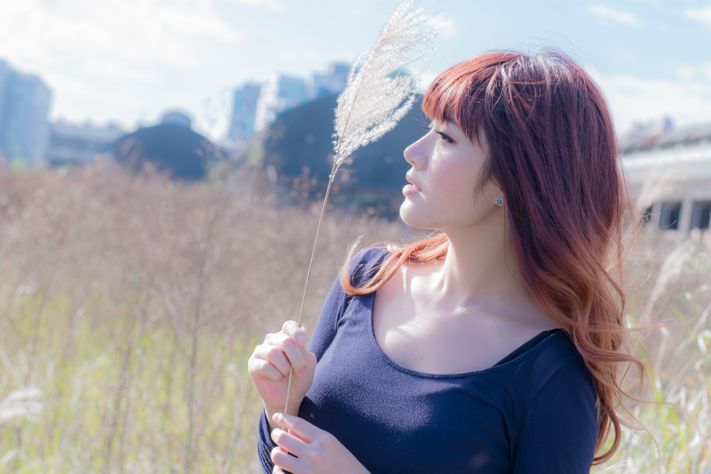 台湾正妹林岗怡Didy《废墟车站唯美外拍》-图48