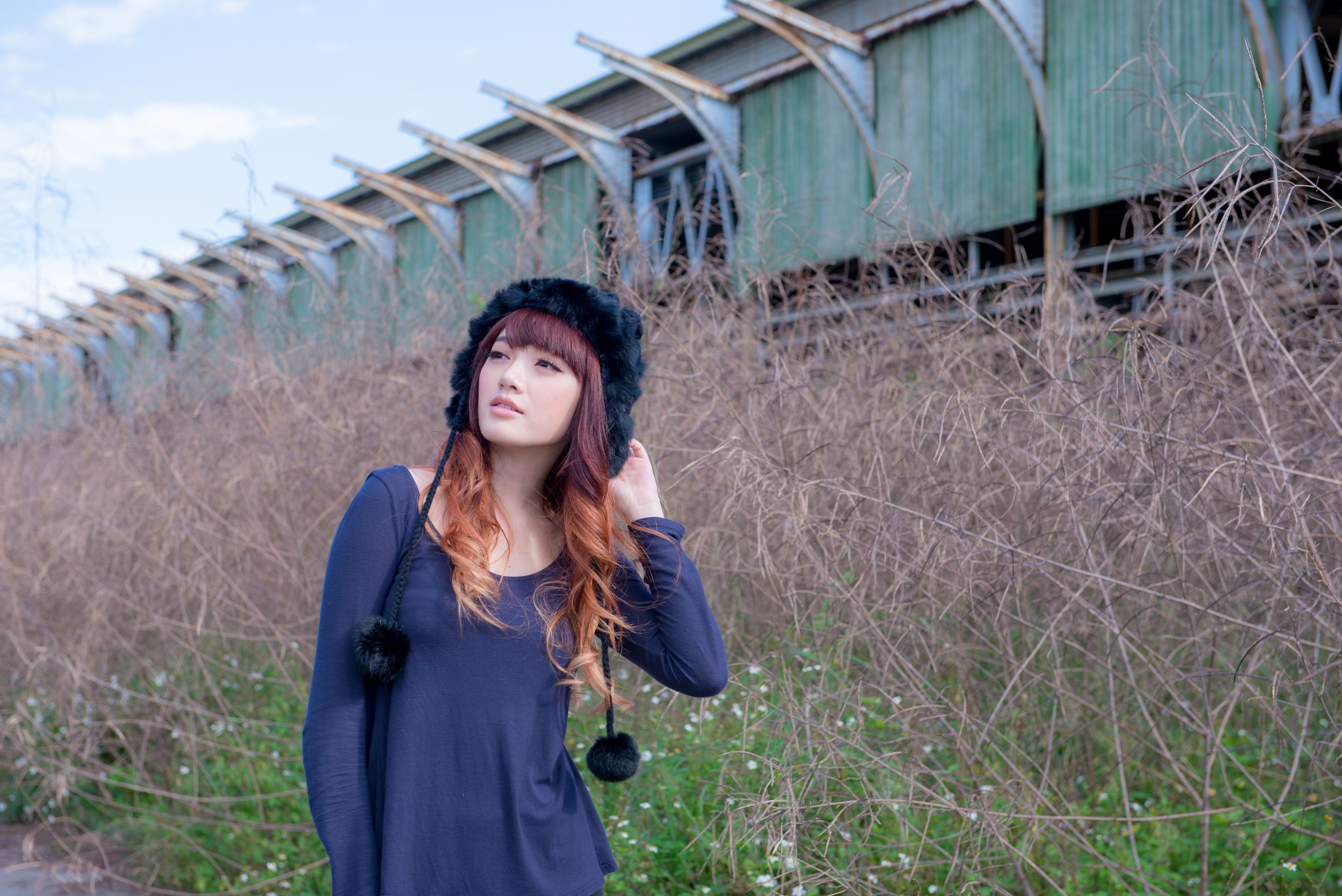 台湾正妹林岗怡Didy《废墟车站唯美外拍》-图50