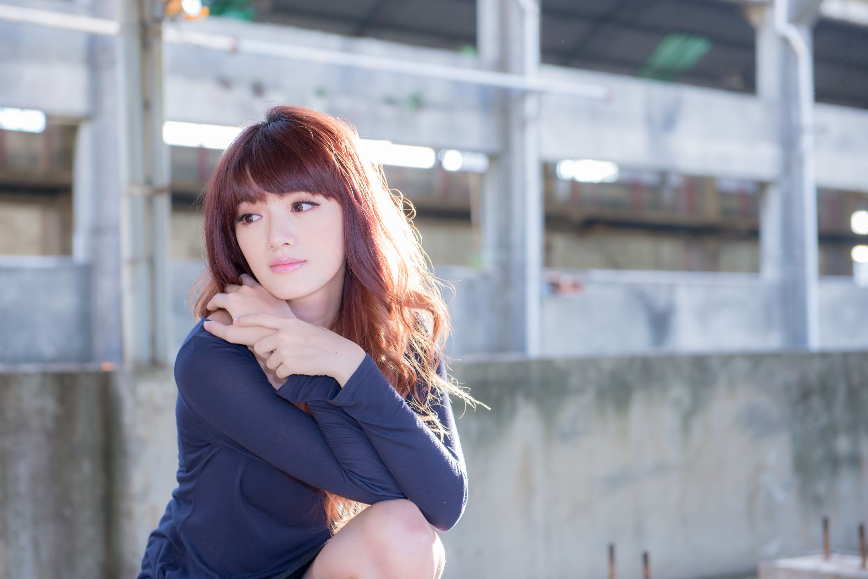 台湾正妹林岗怡Didy《废墟车站唯美外拍》-图53