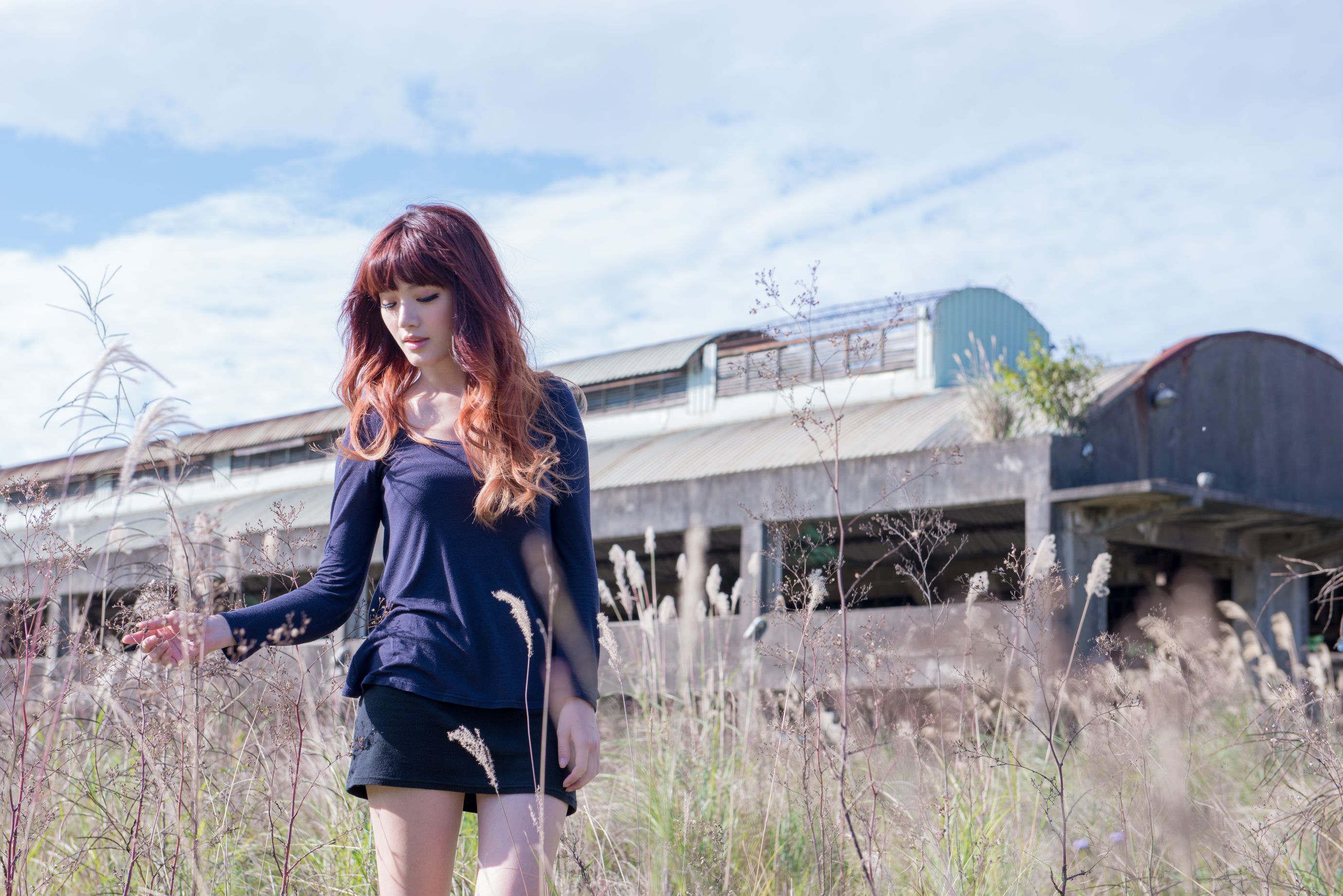 台湾正妹林岗怡Didy《废墟车站唯美外拍》-图62