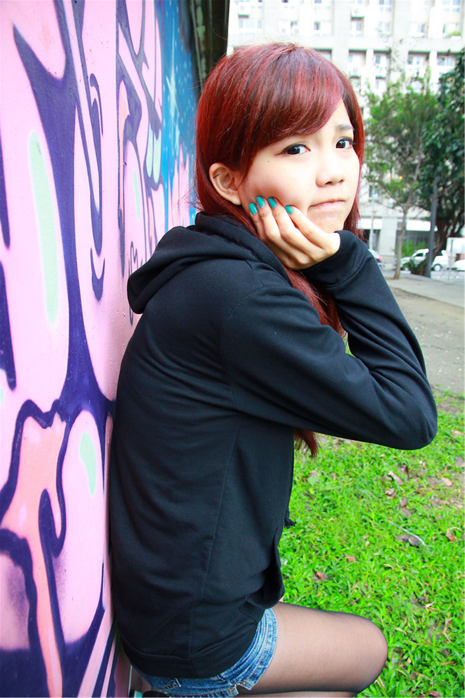 台湾美少女小静《電影公園外拍》-图34