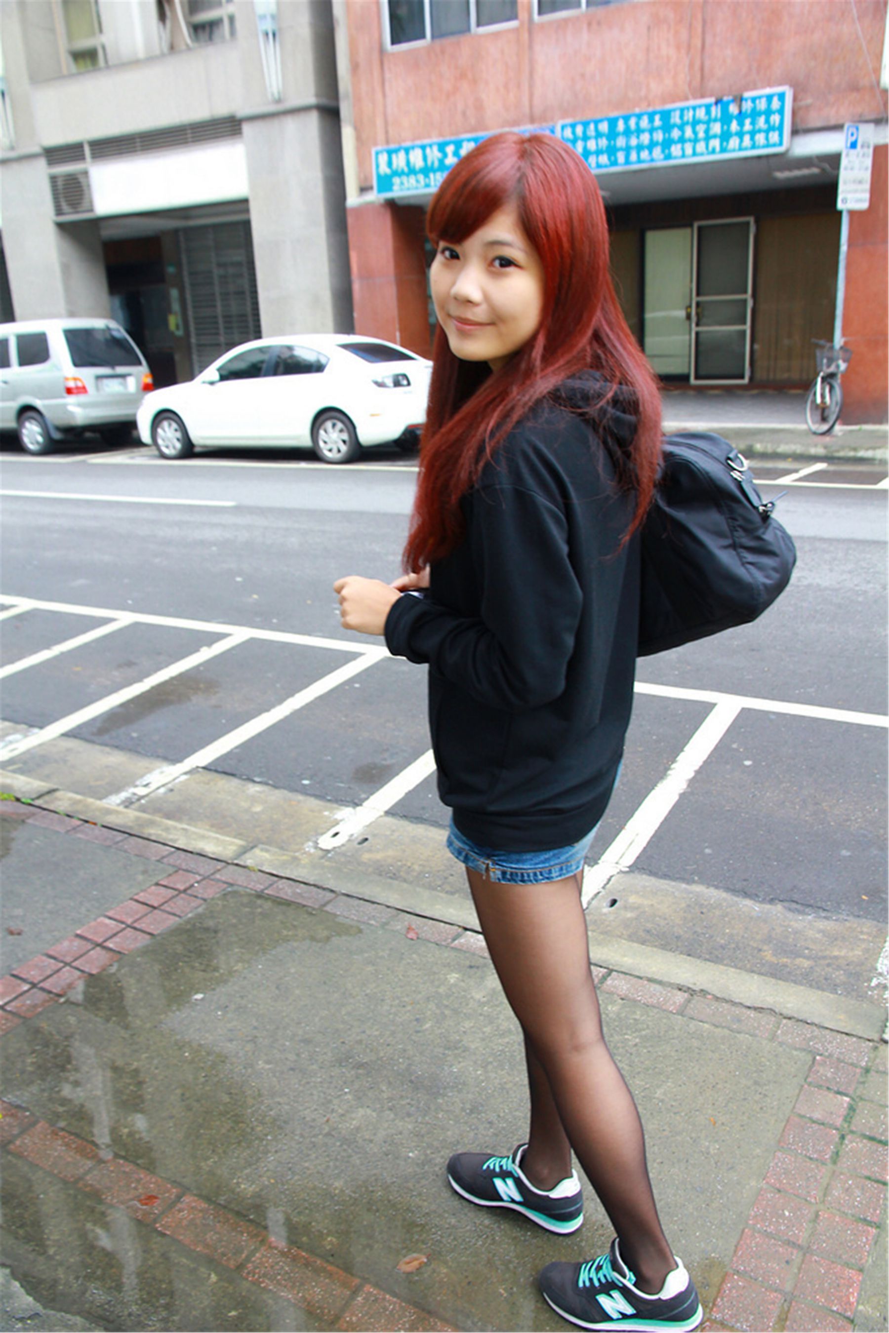 台湾美少女小静《電影公園外拍》-图37