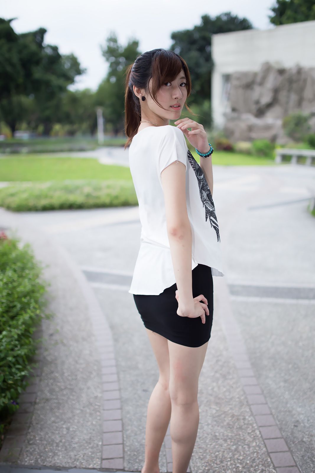 台湾模特Queena/林茉晶《公园外拍》-图18
