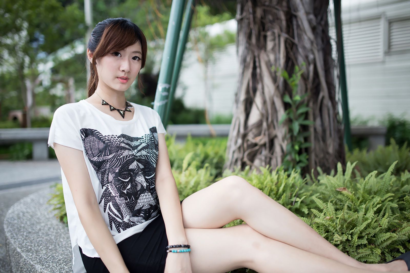 台湾模特Queena/林茉晶《公园外拍》-图27