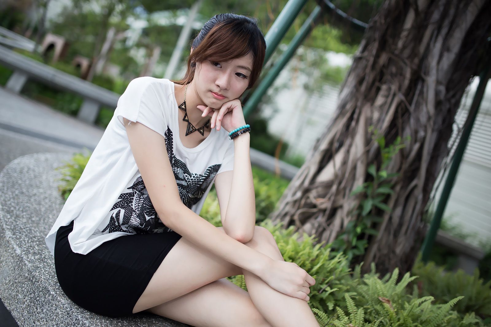 台湾模特Queena/林茉晶《公园外拍》-图29