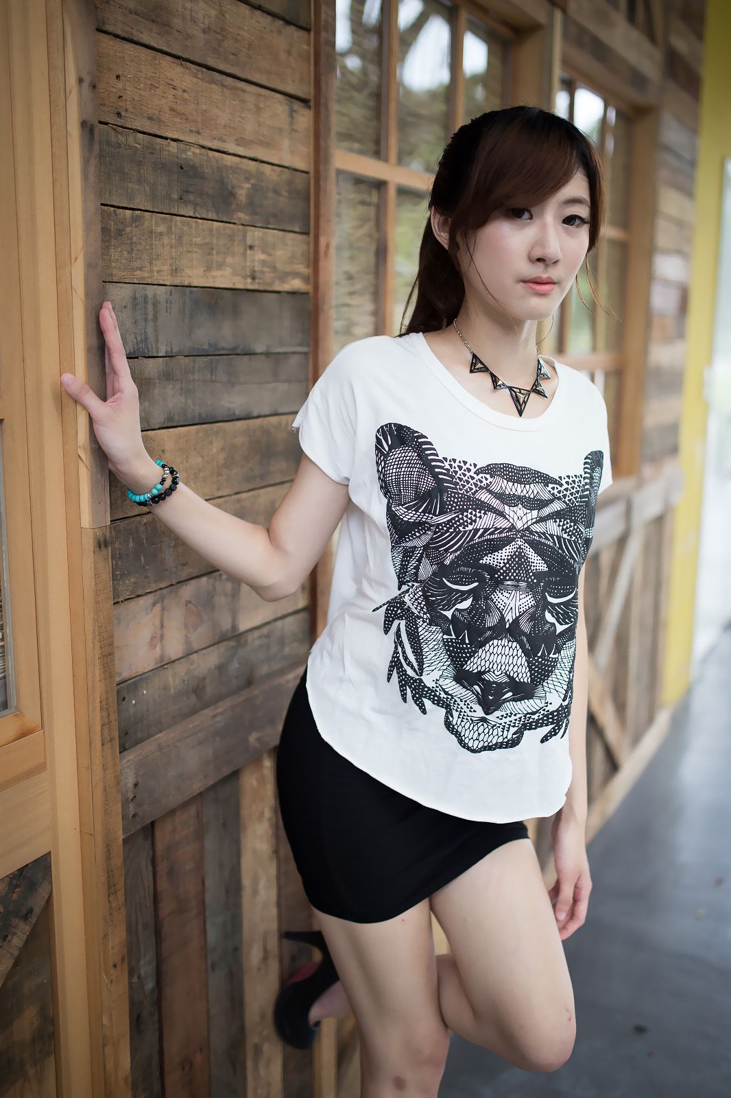 台湾模特Queena/林茉晶《公园外拍》-图32