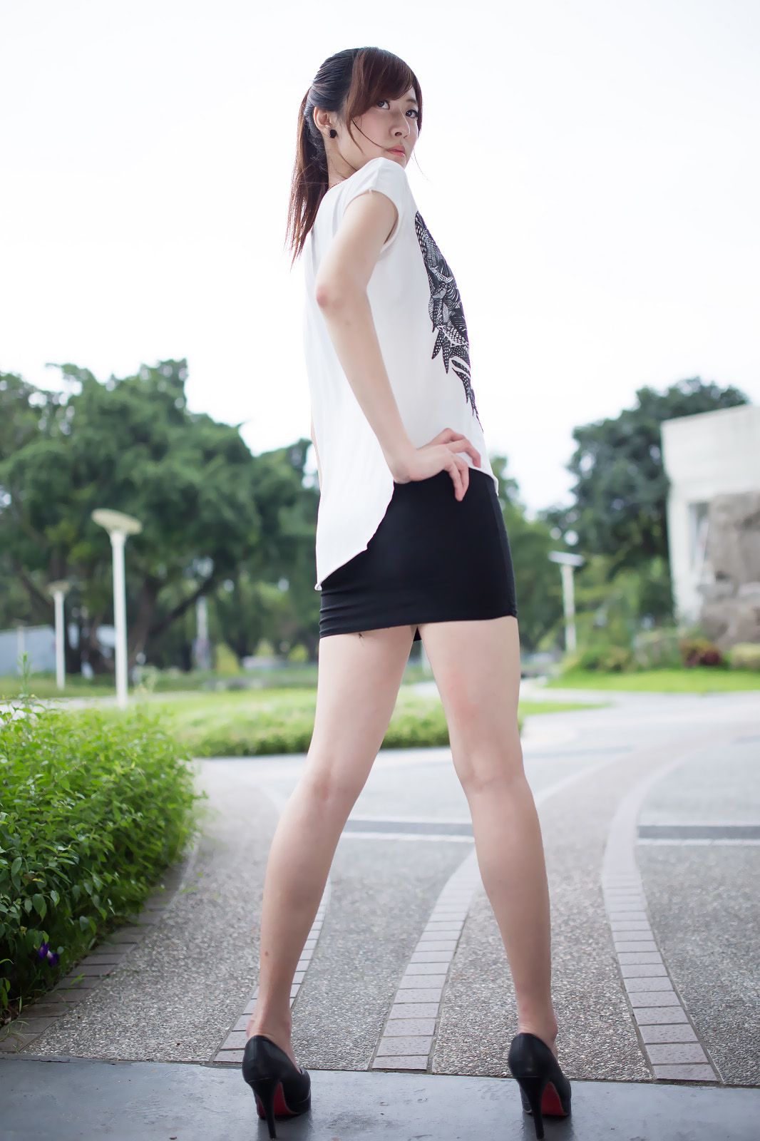 台湾模特Queena/林茉晶《公园外拍》-图34