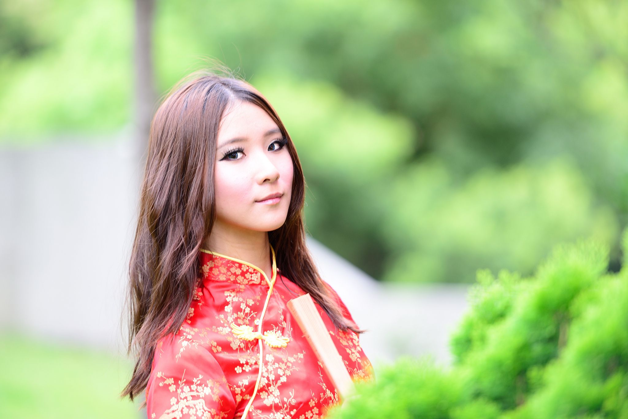 台湾模特阿布《红黑旗袍系列外拍》-图0