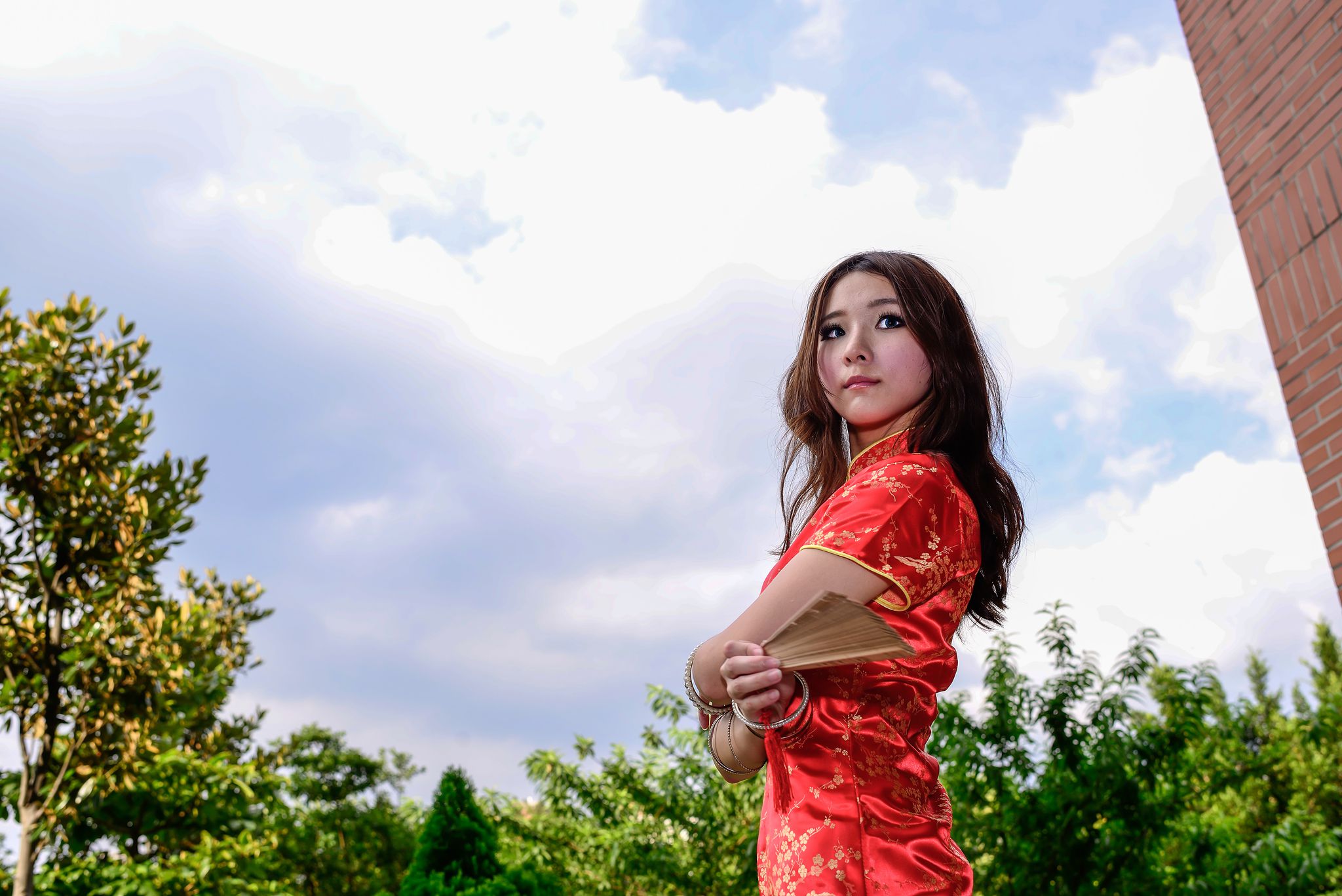 台湾模特阿布《红黑旗袍系列外拍》-图20