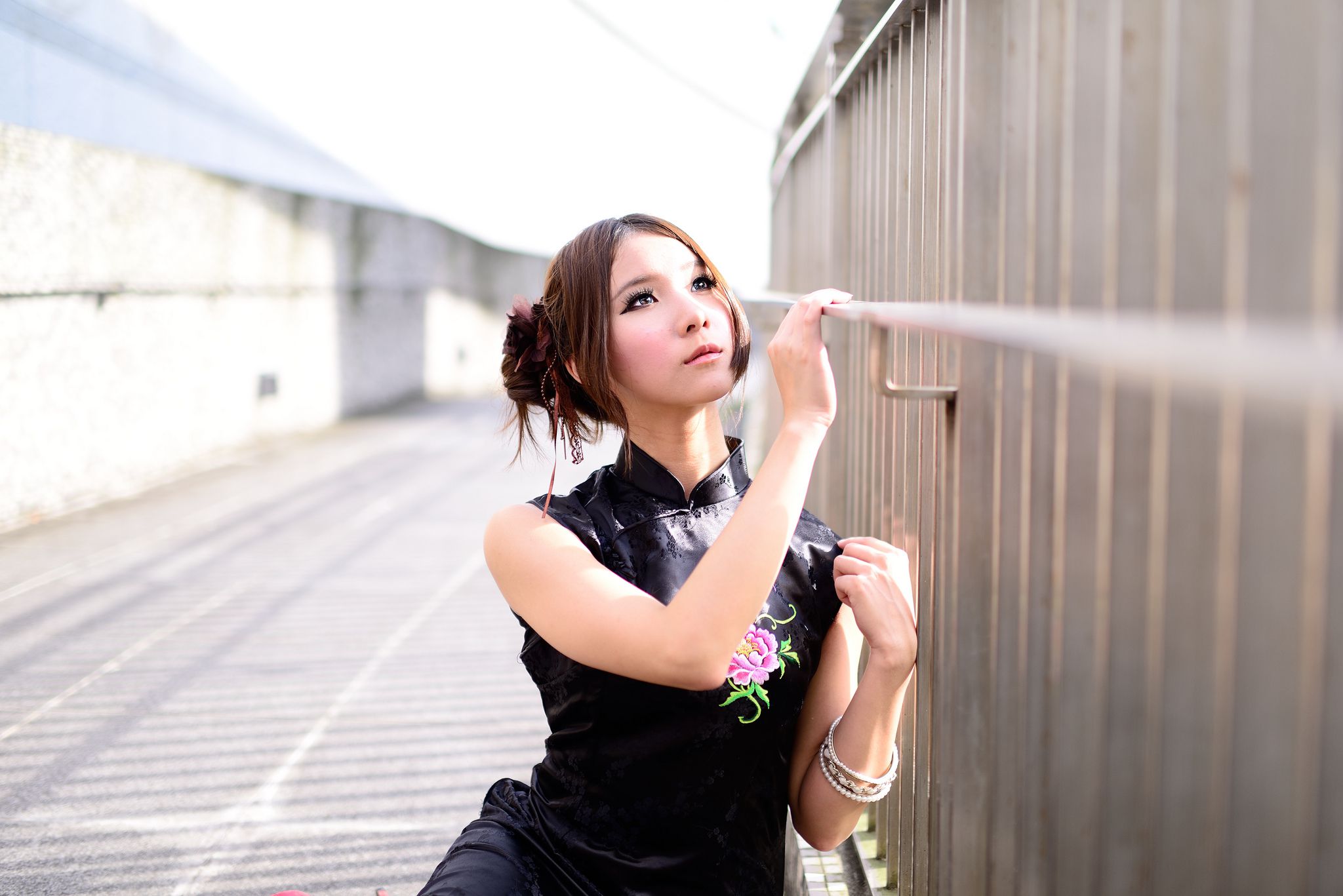 台湾模特阿布《红黑旗袍系列外拍》-图27