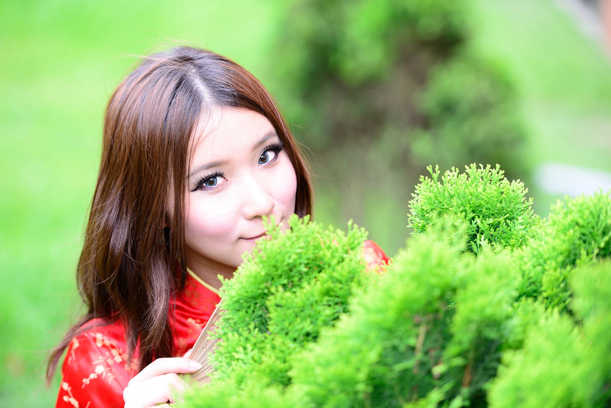 台湾模特阿布《红黑旗袍系列外拍》-图2