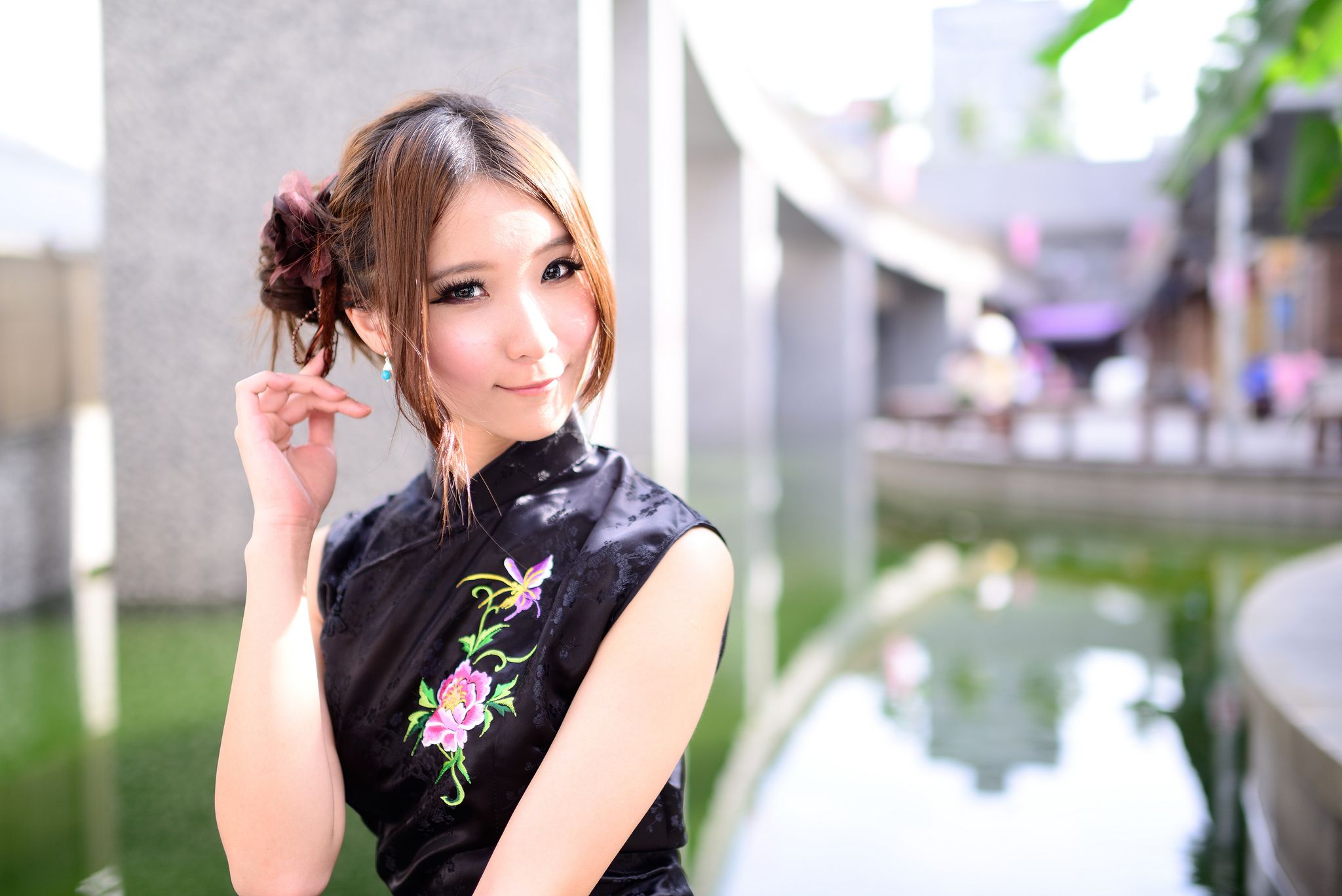 台湾模特阿布《红黑旗袍系列外拍》-图40