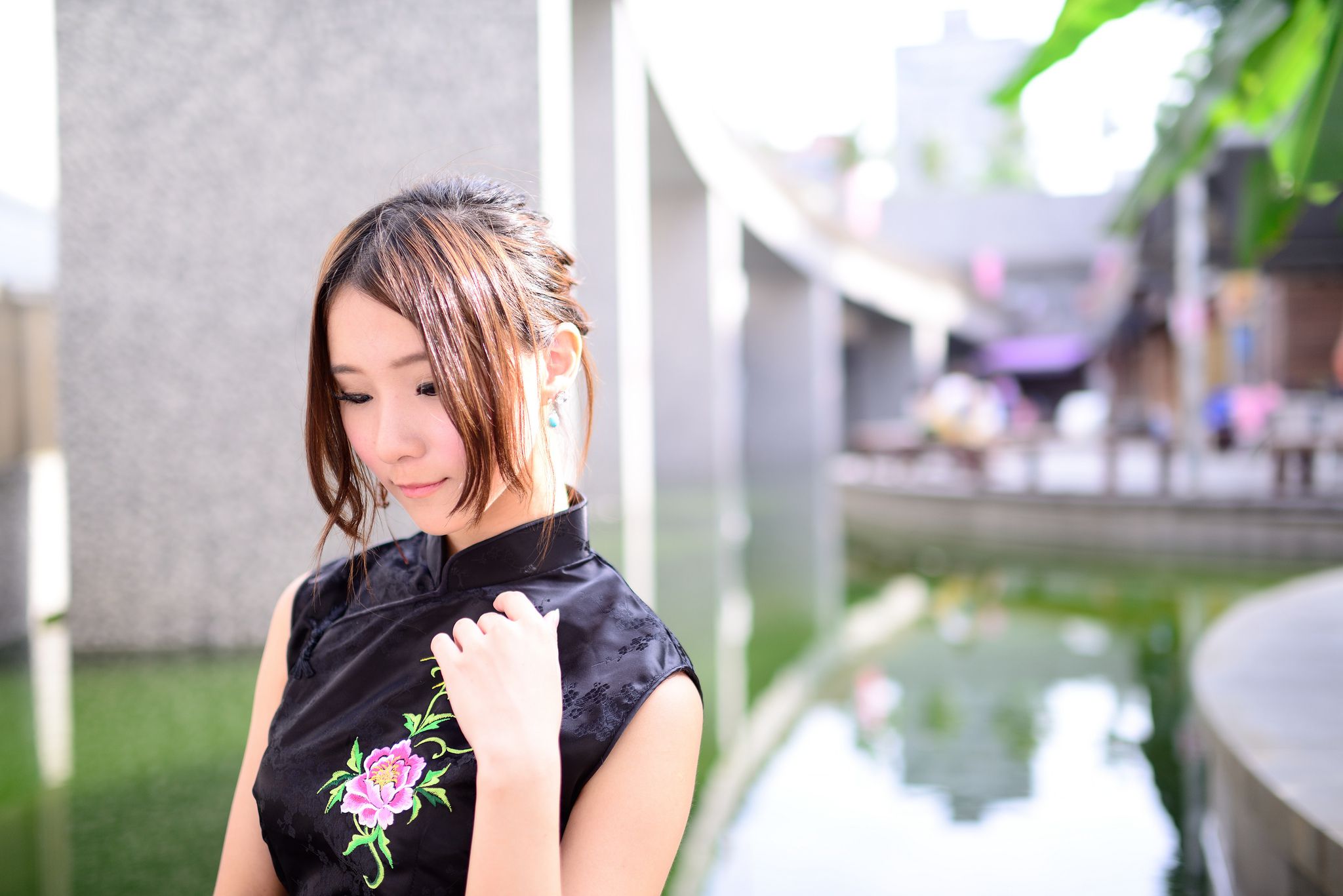 台湾模特阿布《红黑旗袍系列外拍》-图42