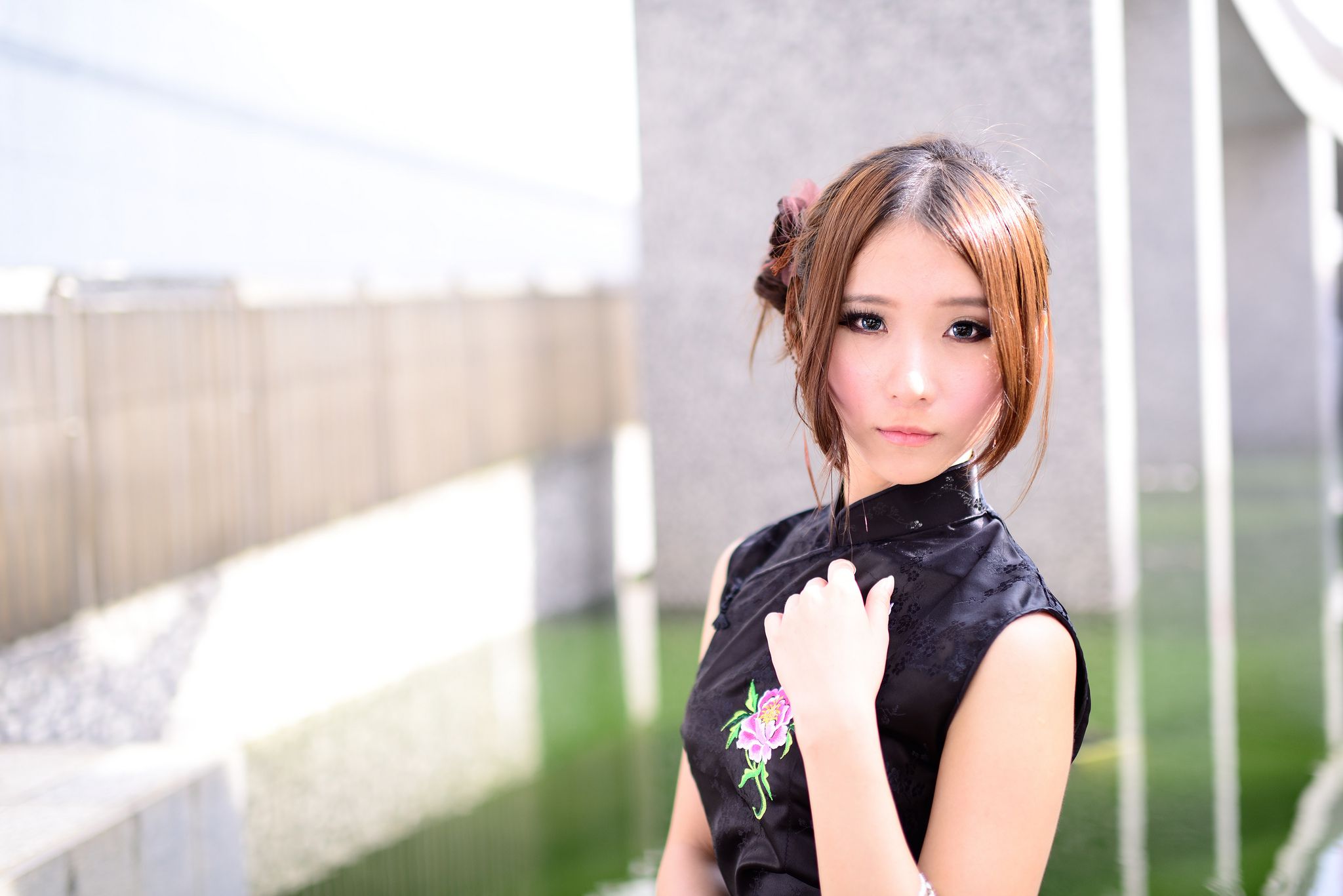 台湾模特阿布《红黑旗袍系列外拍》-图43