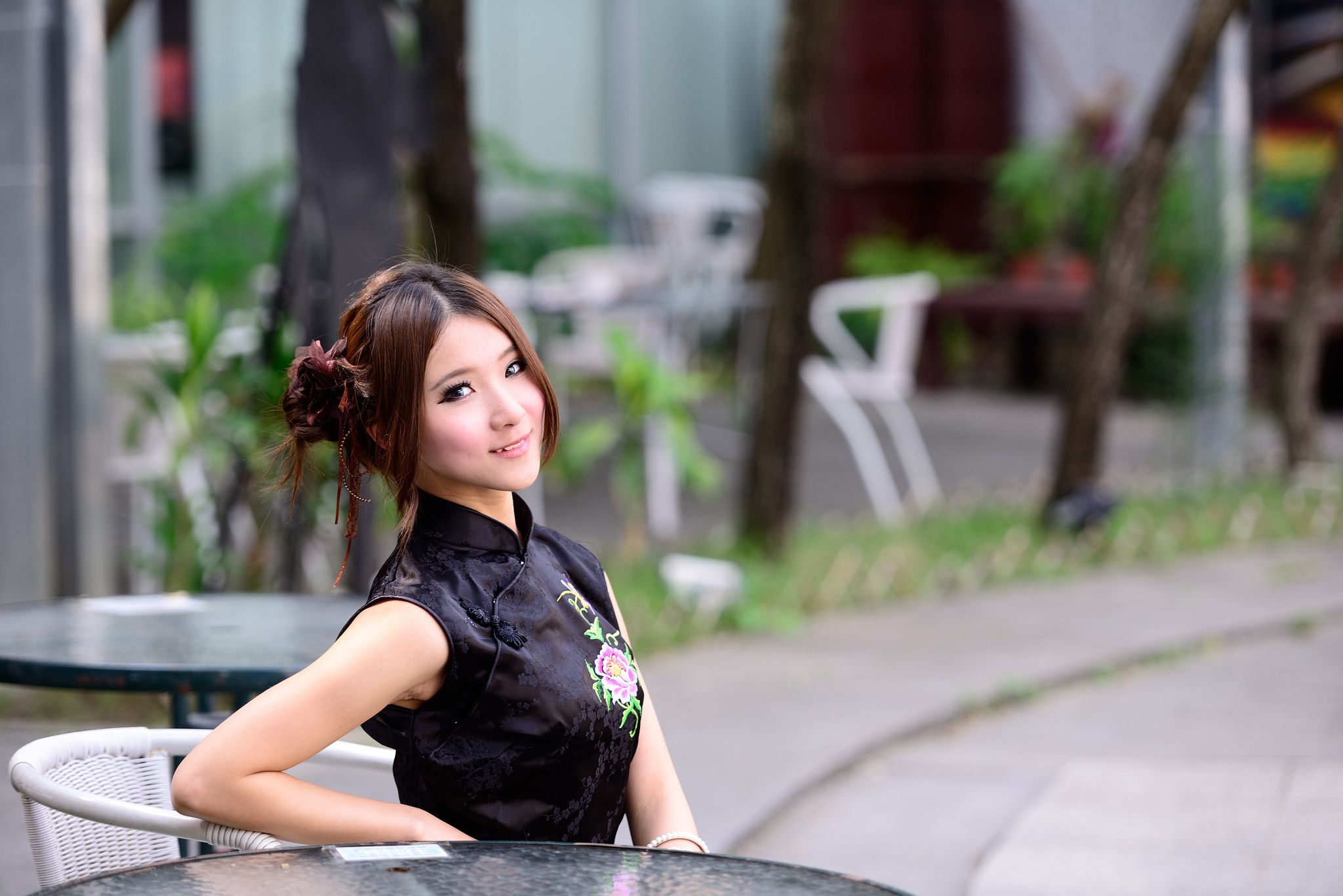 台湾模特阿布《红黑旗袍系列外拍》-图48