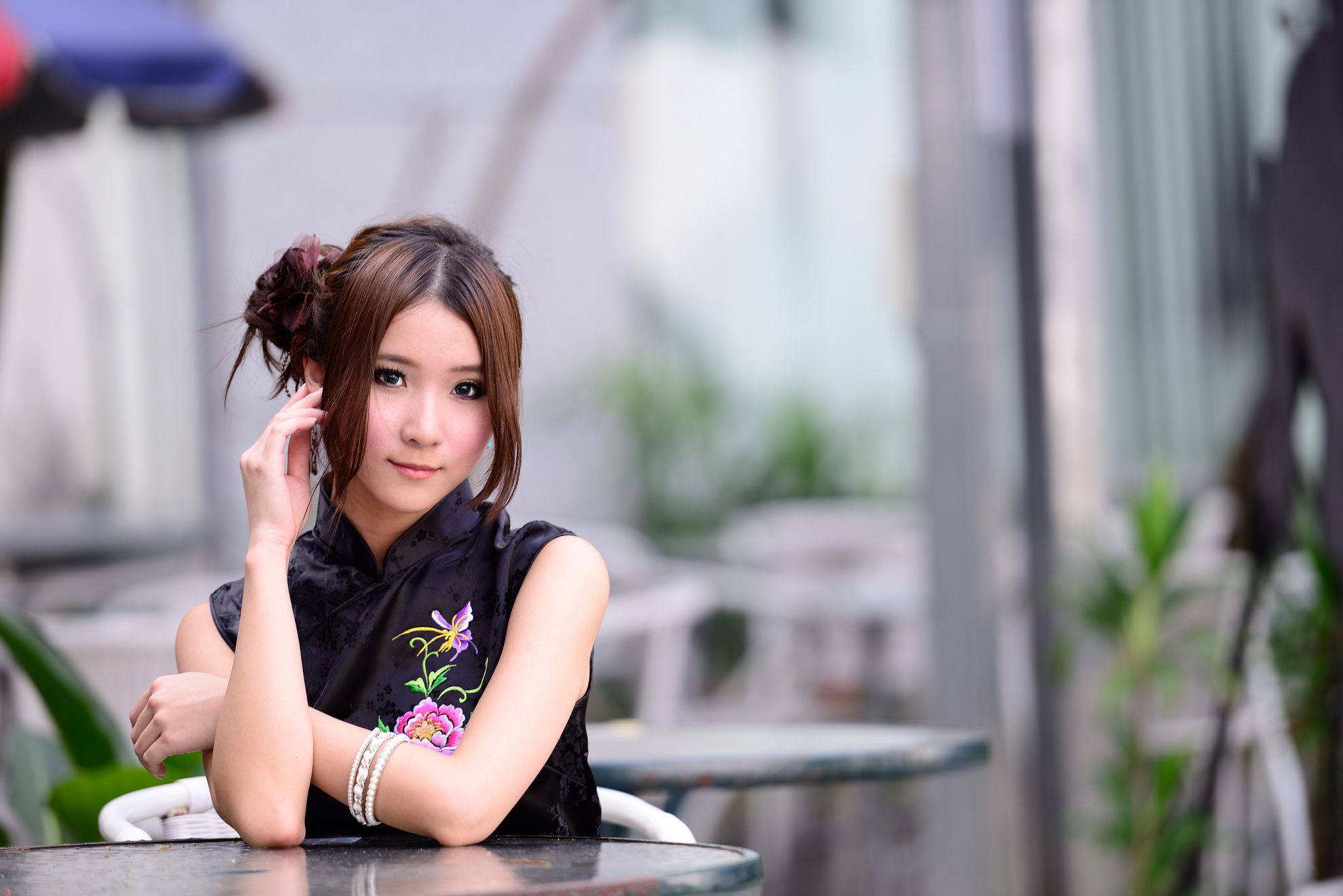 台湾模特阿布《红黑旗袍系列外拍》-图50