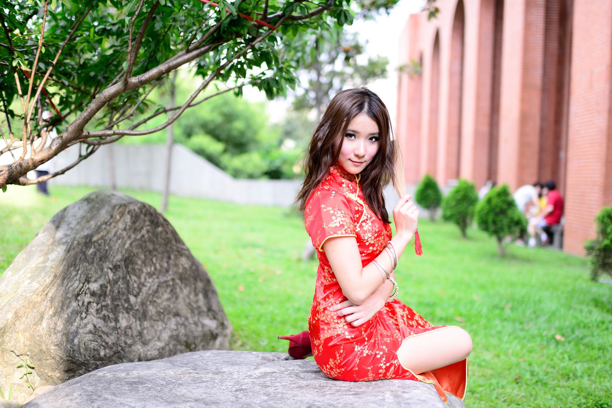 台湾模特阿布《红黑旗袍系列外拍》-图57