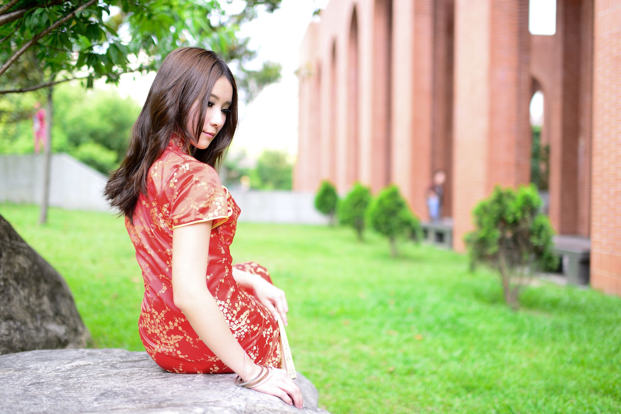 台湾模特阿布《红黑旗袍系列外拍》-图59