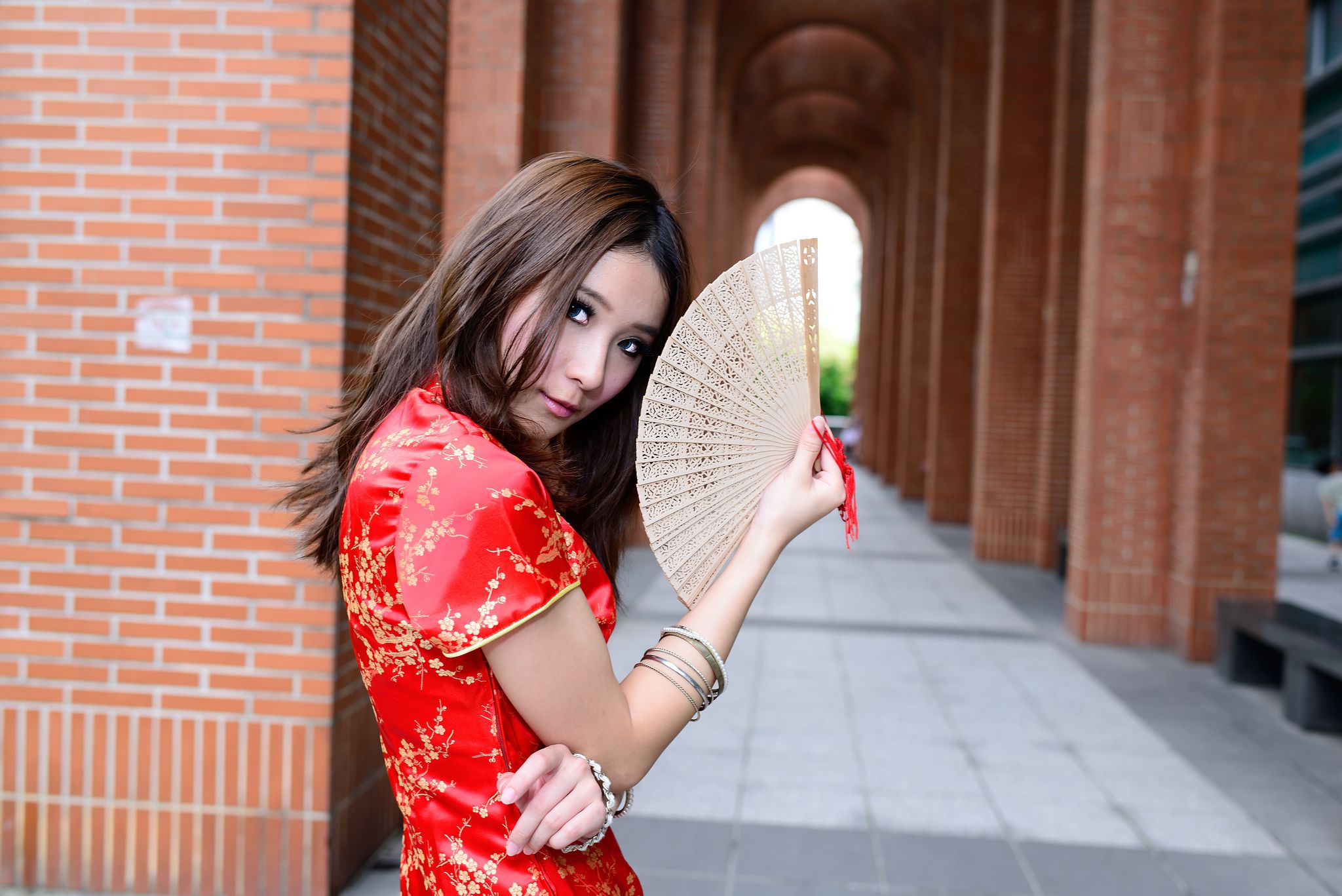 台湾模特阿布《红黑旗袍系列外拍》-图64