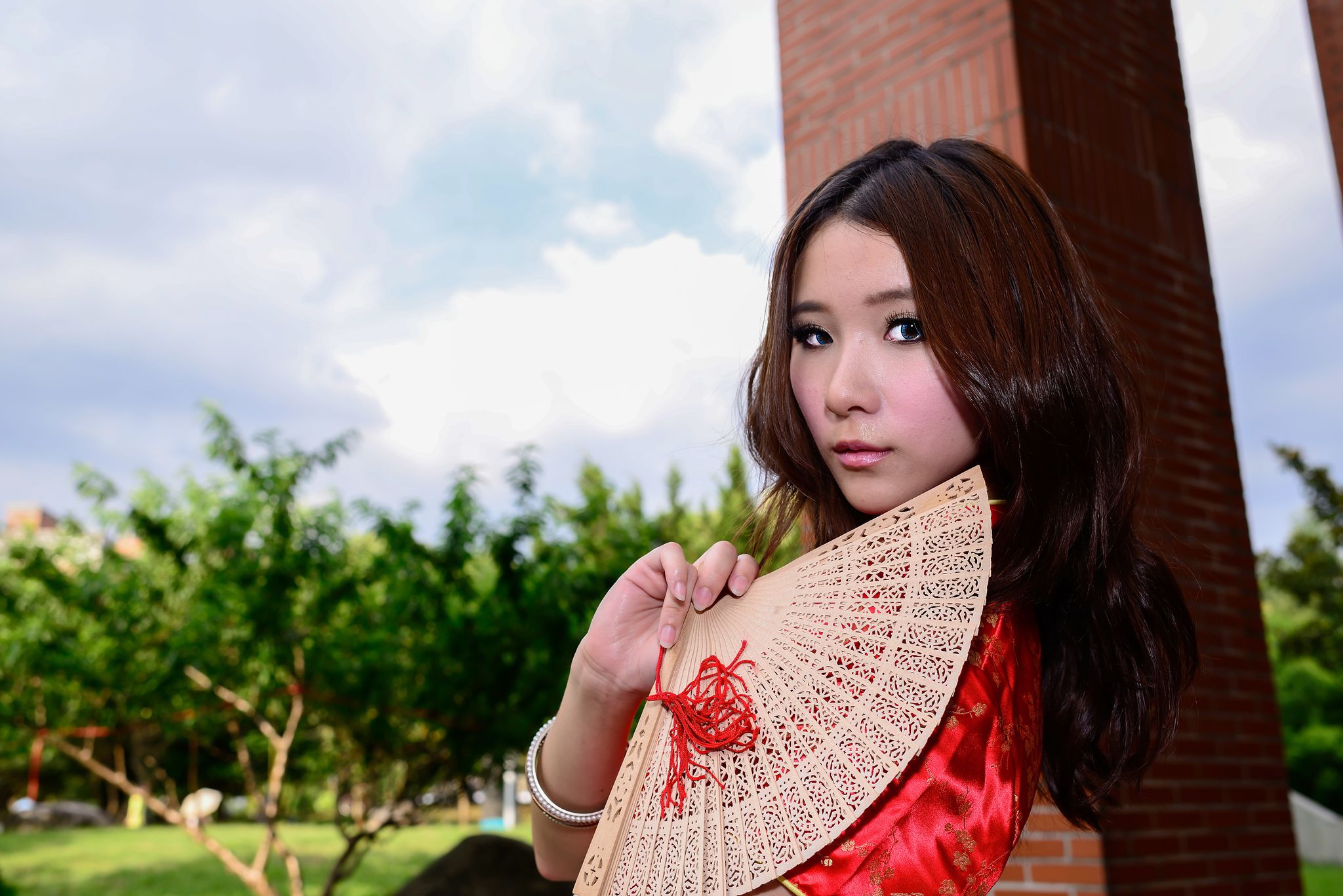 台湾模特阿布《红黑旗袍系列外拍》-图67