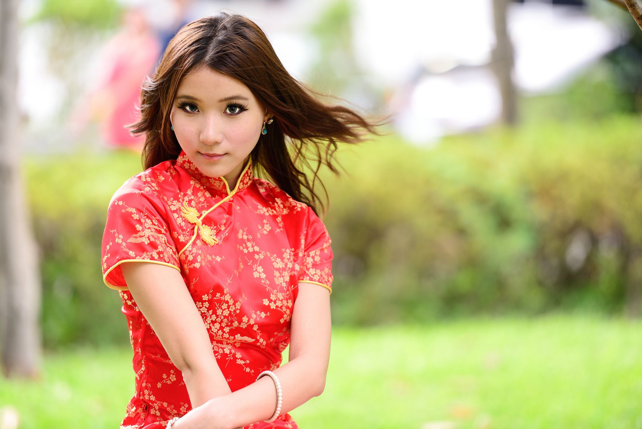 台湾模特阿布《红黑旗袍系列外拍》-图6