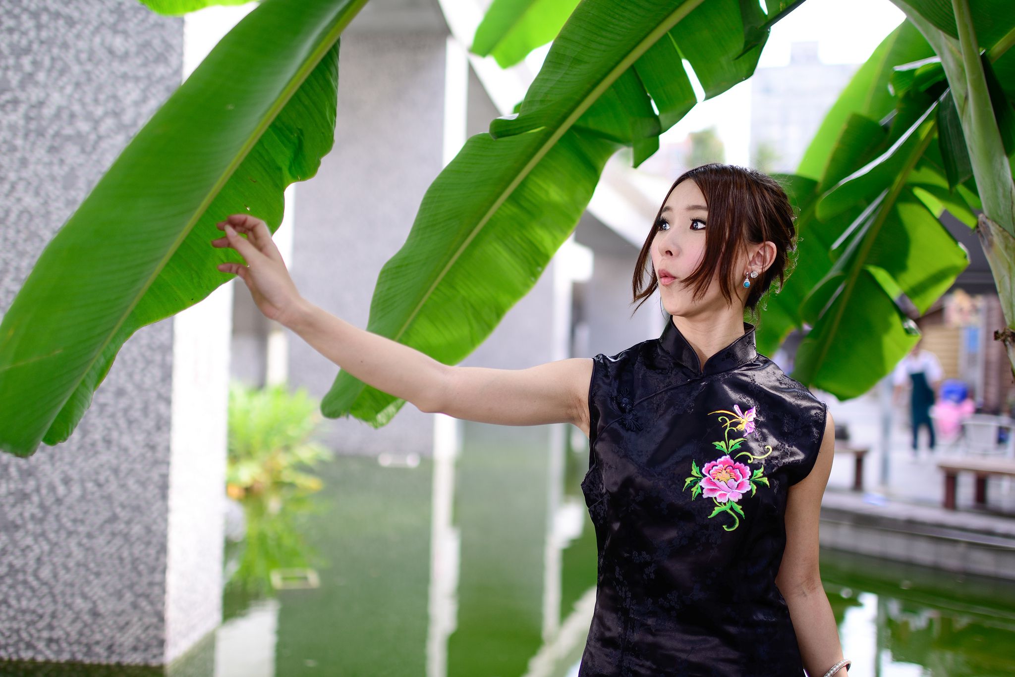 台湾模特阿布《红黑旗袍系列外拍》-图80