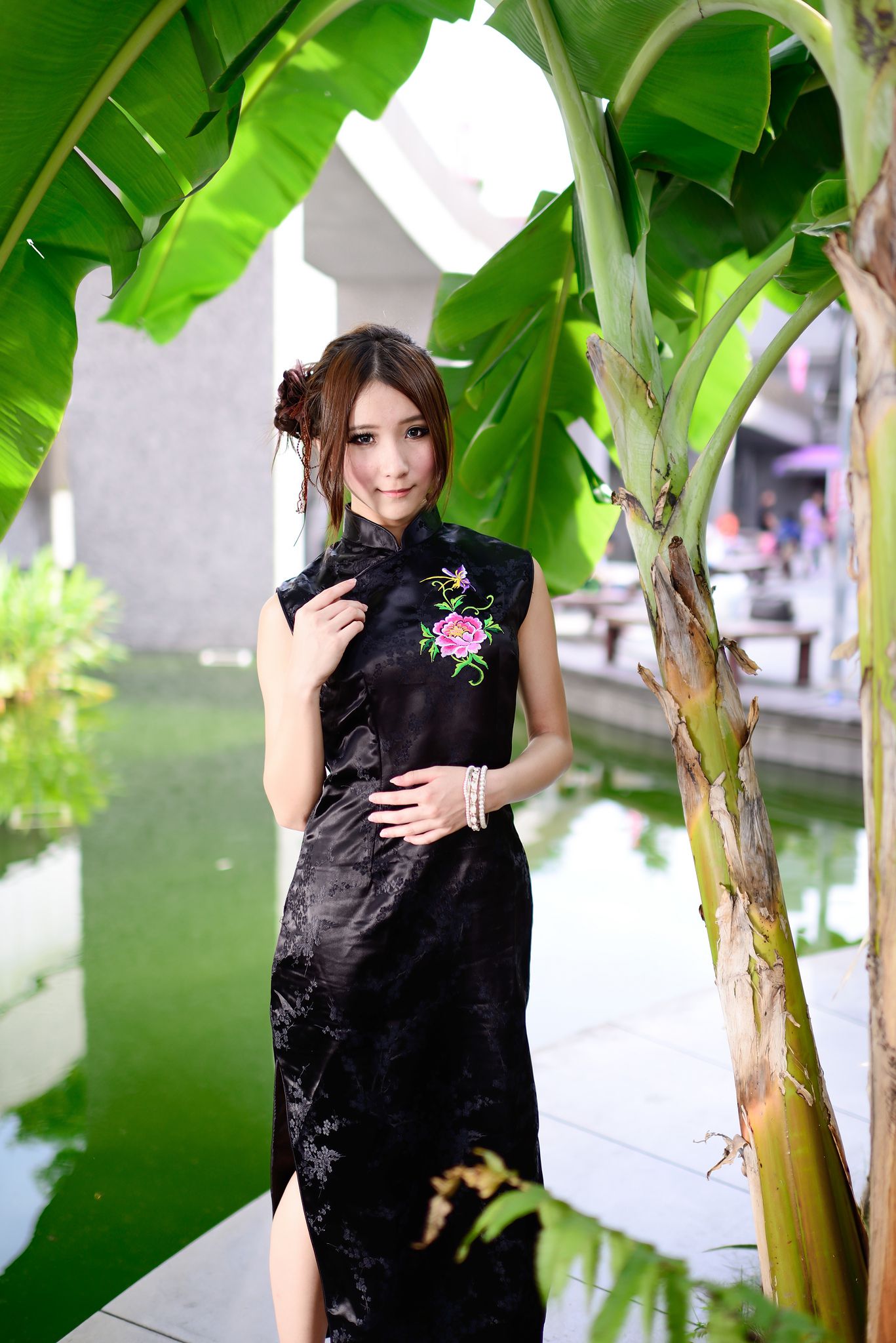 台湾模特阿布《红黑旗袍系列外拍》-图81