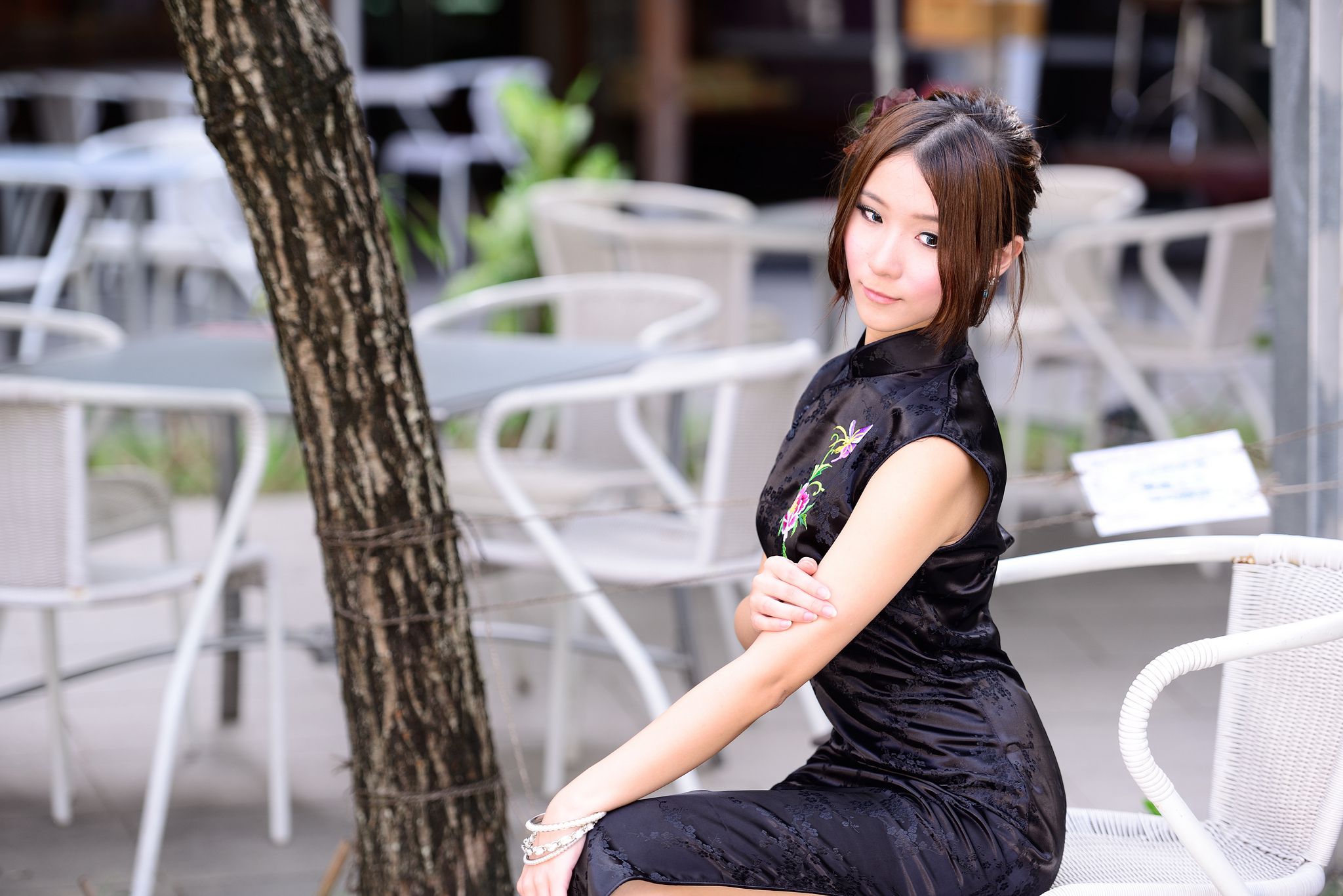 台湾模特阿布《红黑旗袍系列外拍》-图84