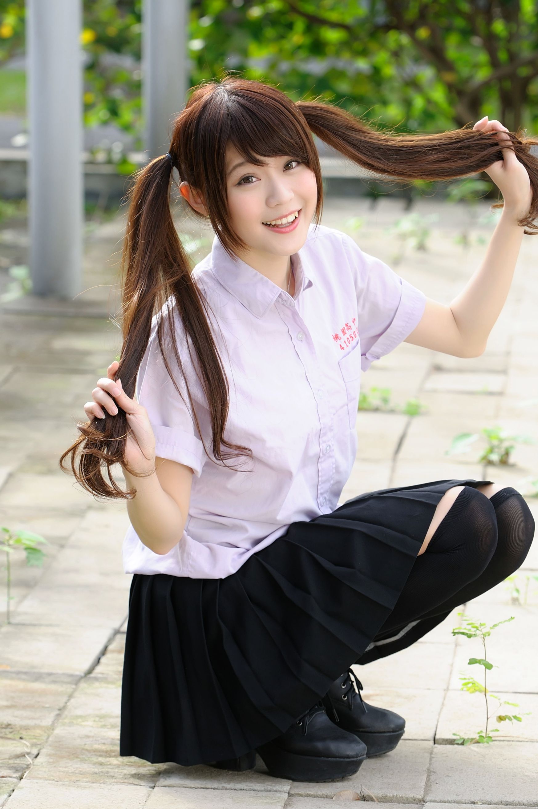 台湾美女俞瑄White/邱俞瑄《校园外拍》-图24