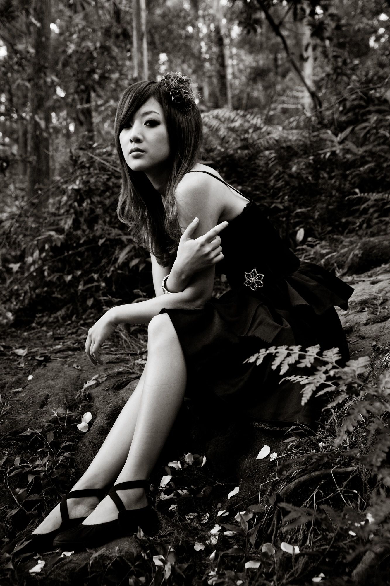 Mikako/张凯洁《白色圓舞曲x黑色執念》陽明山竹子湖外拍-图100