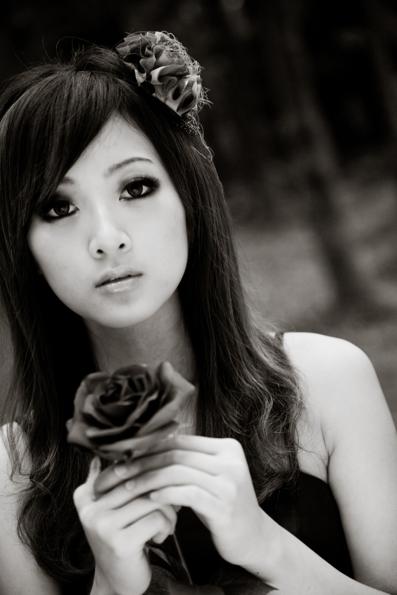 Mikako/张凯洁《白色圓舞曲x黑色執念》陽明山竹子湖外拍-图118