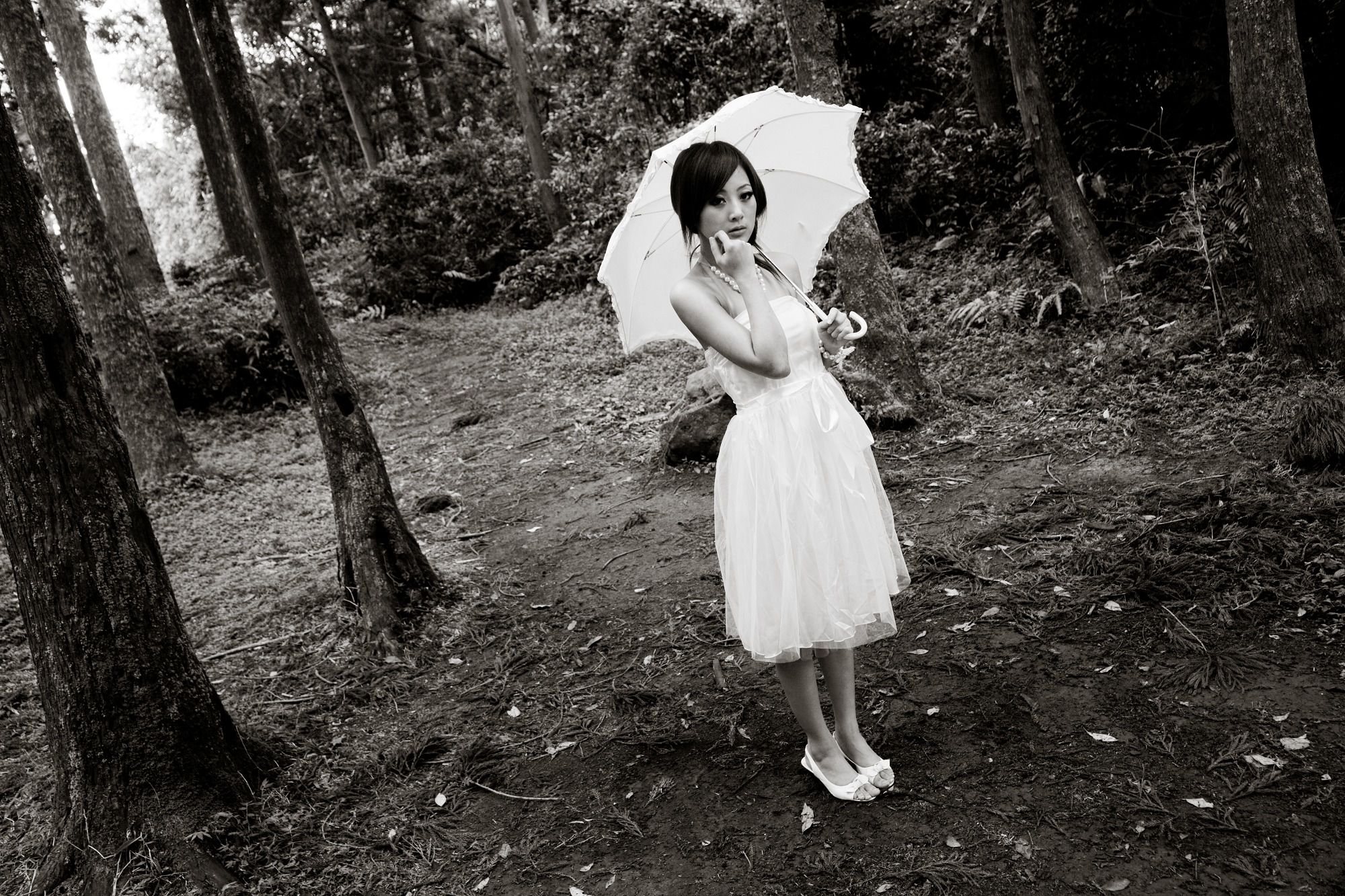 Mikako/张凯洁《白色圓舞曲x黑色執念》陽明山竹子湖外拍-图34