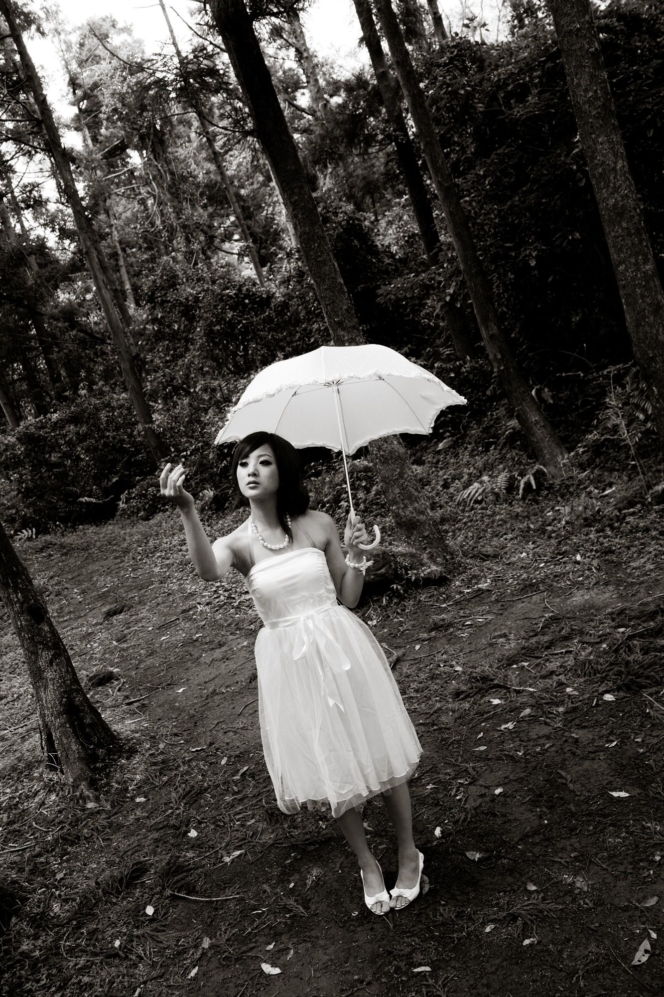 Mikako/张凯洁《白色圓舞曲x黑色執念》陽明山竹子湖外拍-图35
