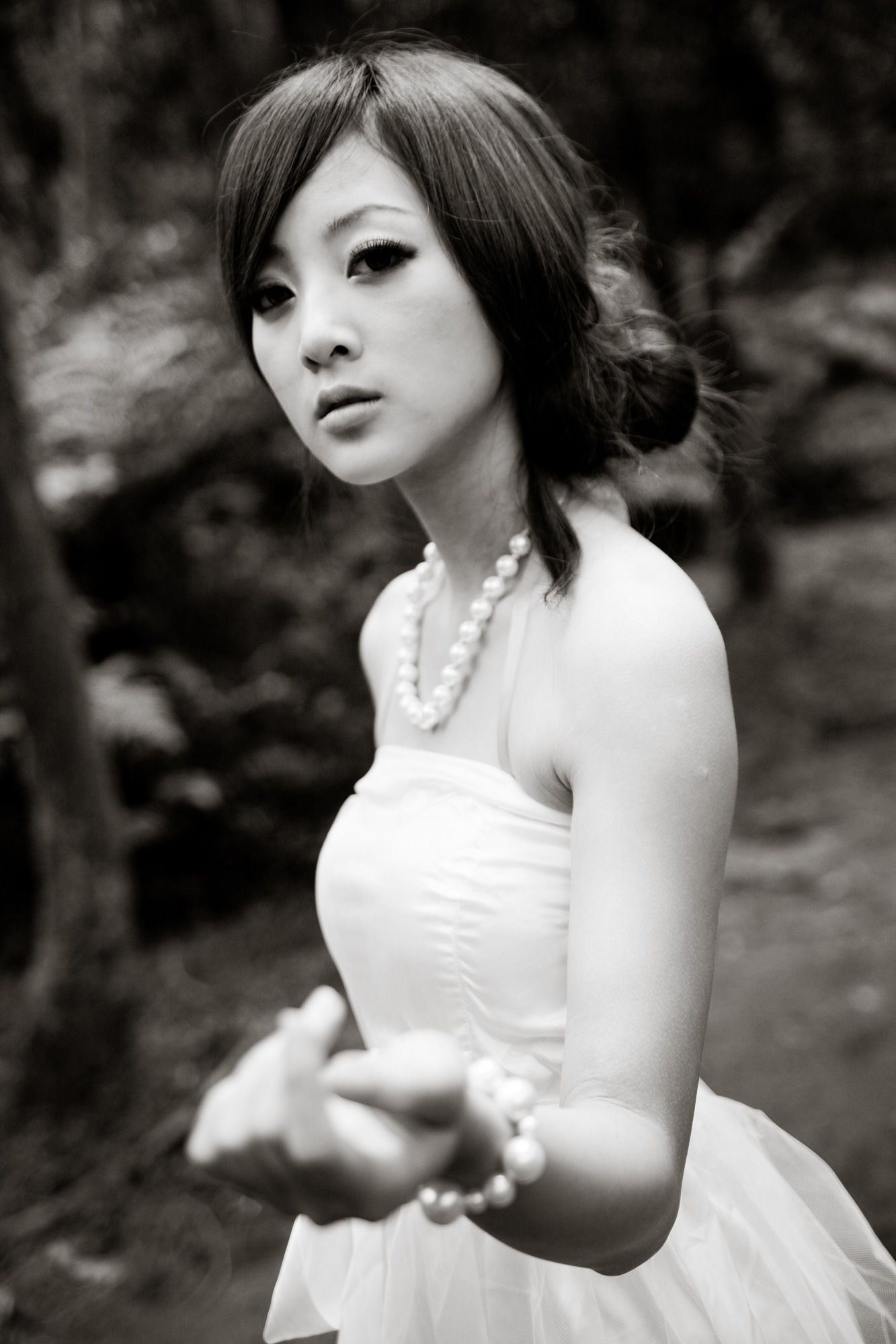 Mikako/张凯洁《白色圓舞曲x黑色執念》陽明山竹子湖外拍-图45