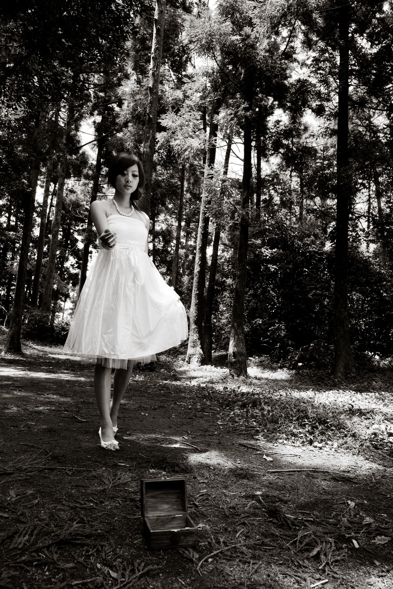 Mikako/张凯洁《白色圓舞曲x黑色執念》陽明山竹子湖外拍-图49