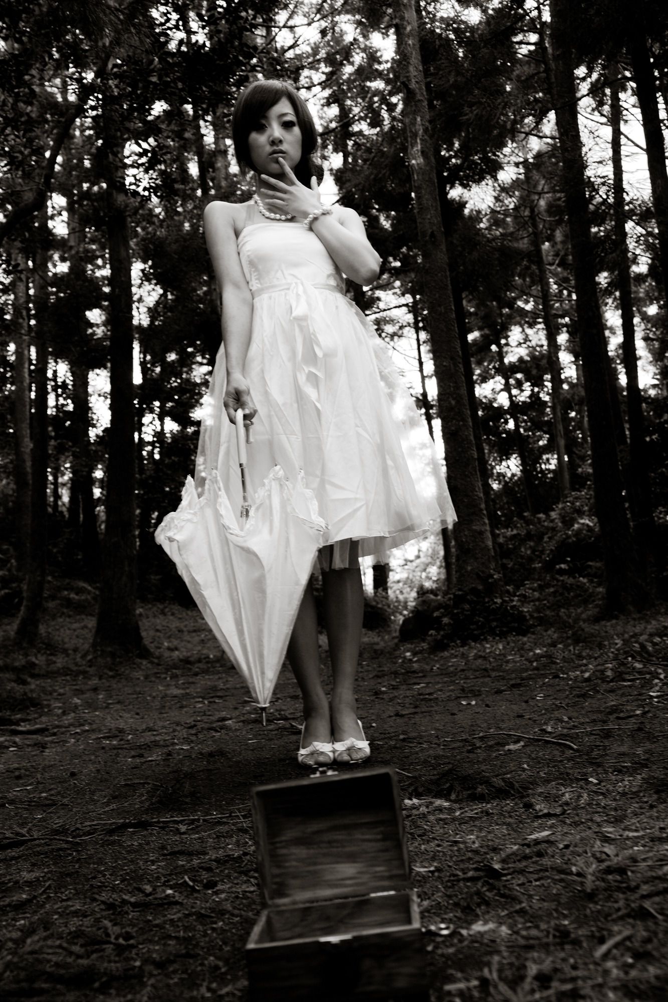 Mikako/张凯洁《白色圓舞曲x黑色執念》陽明山竹子湖外拍-图50