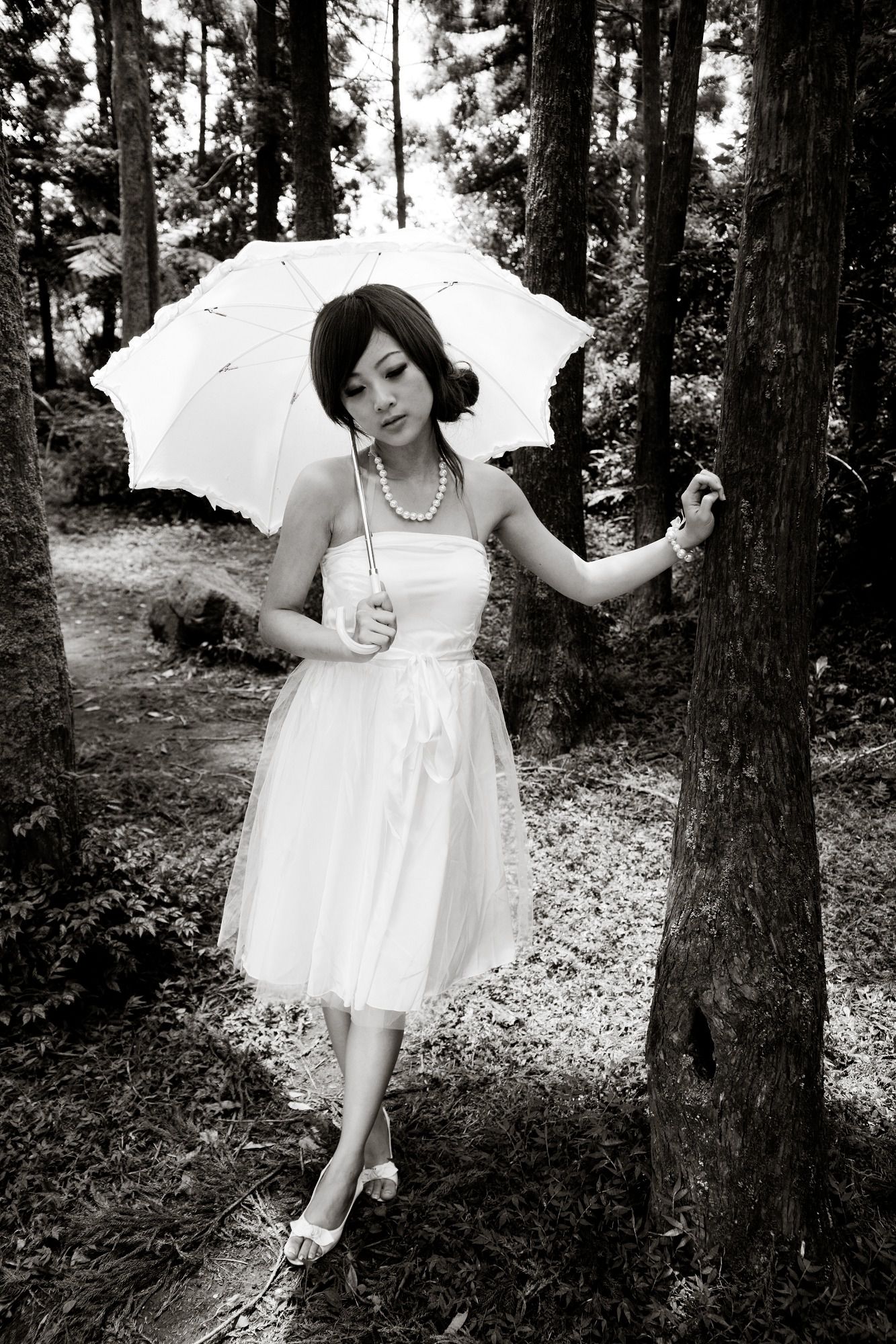 Mikako/张凯洁《白色圓舞曲x黑色執念》陽明山竹子湖外拍-图52