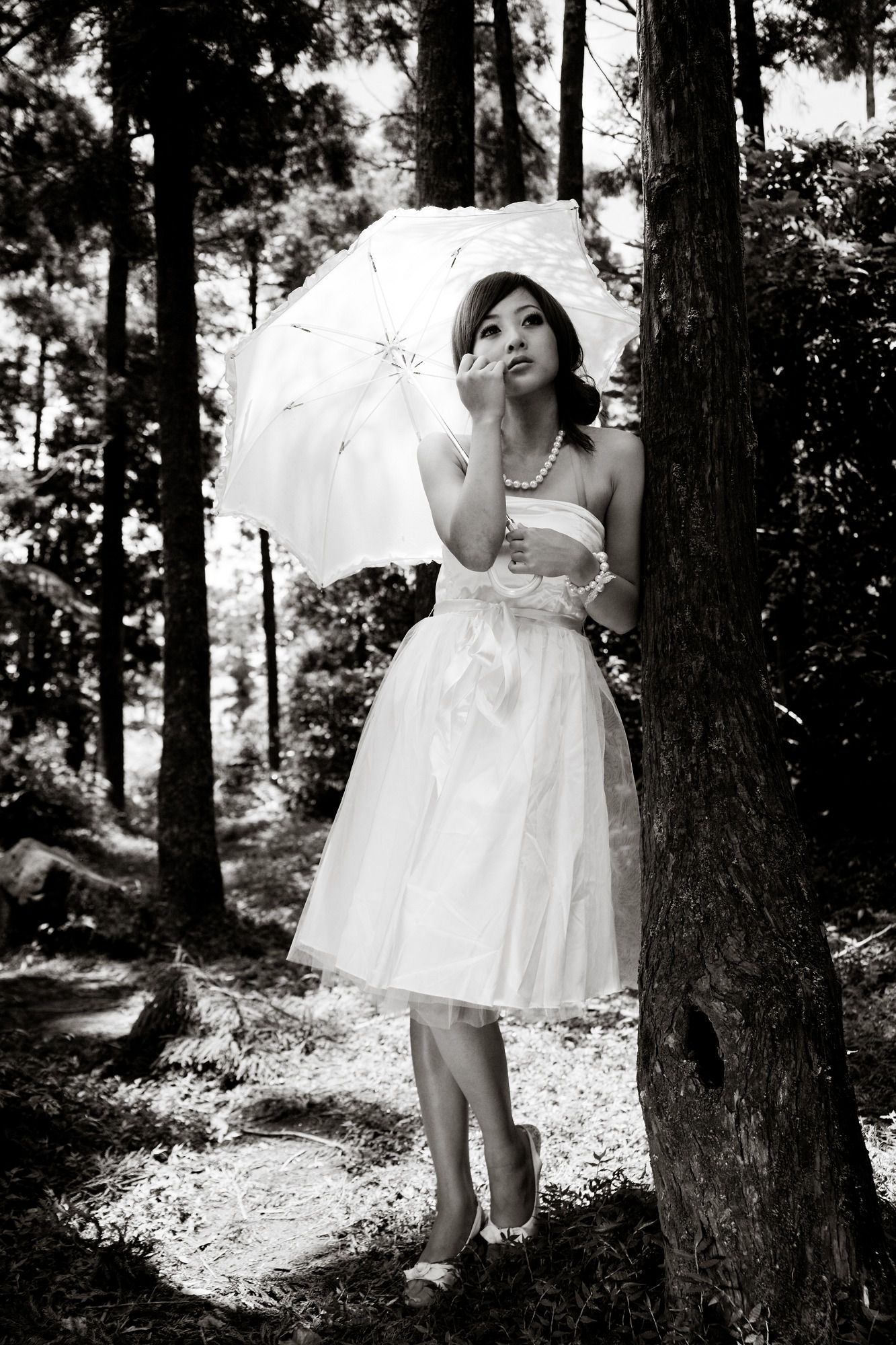 Mikako/张凯洁《白色圓舞曲x黑色執念》陽明山竹子湖外拍-图53