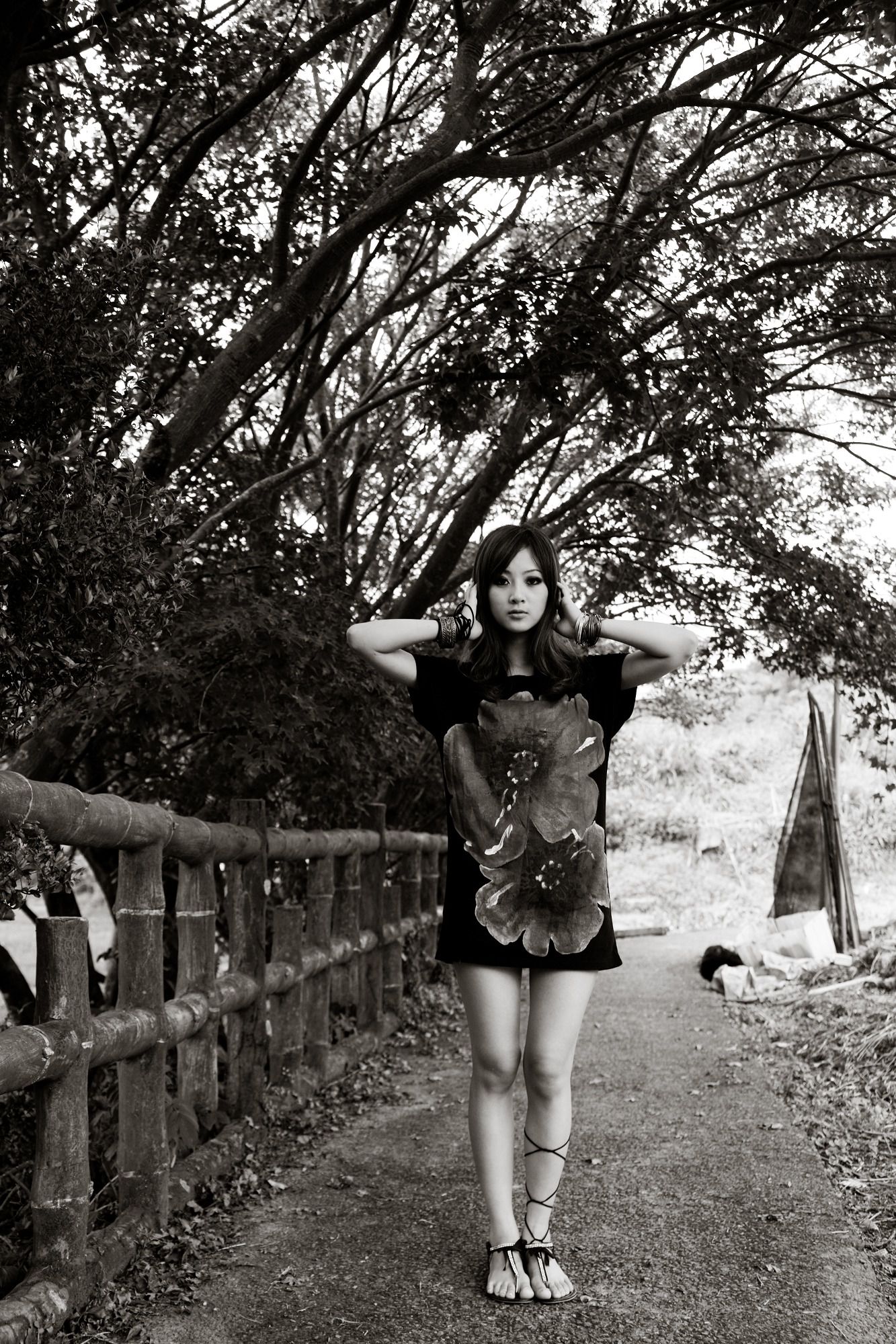 Mikako/张凯洁《白色圓舞曲x黑色執念》陽明山竹子湖外拍-图63
