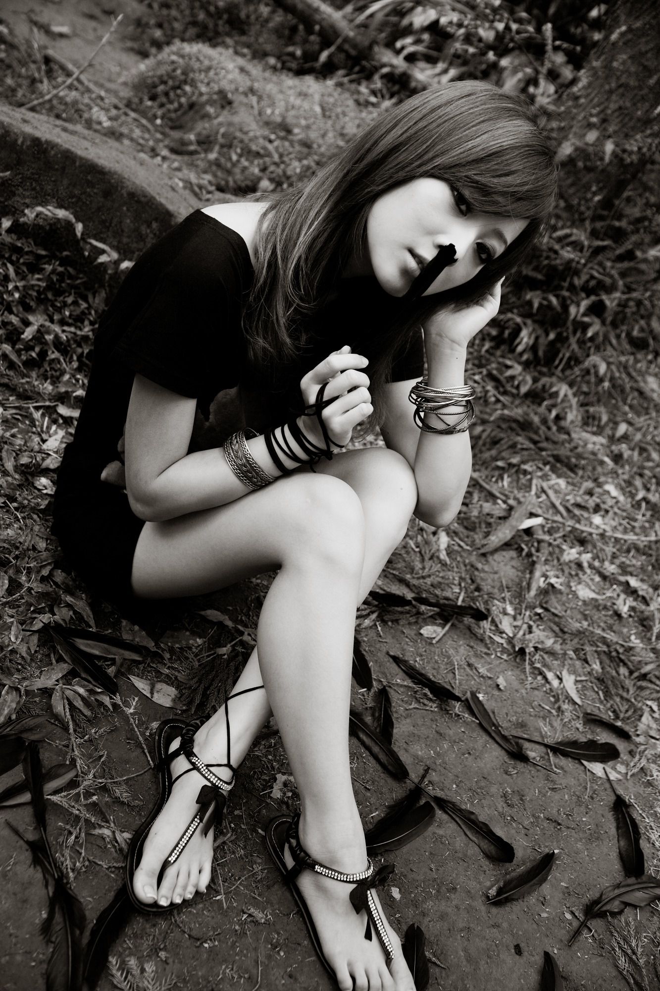 Mikako/张凯洁《白色圓舞曲x黑色執念》陽明山竹子湖外拍-图81