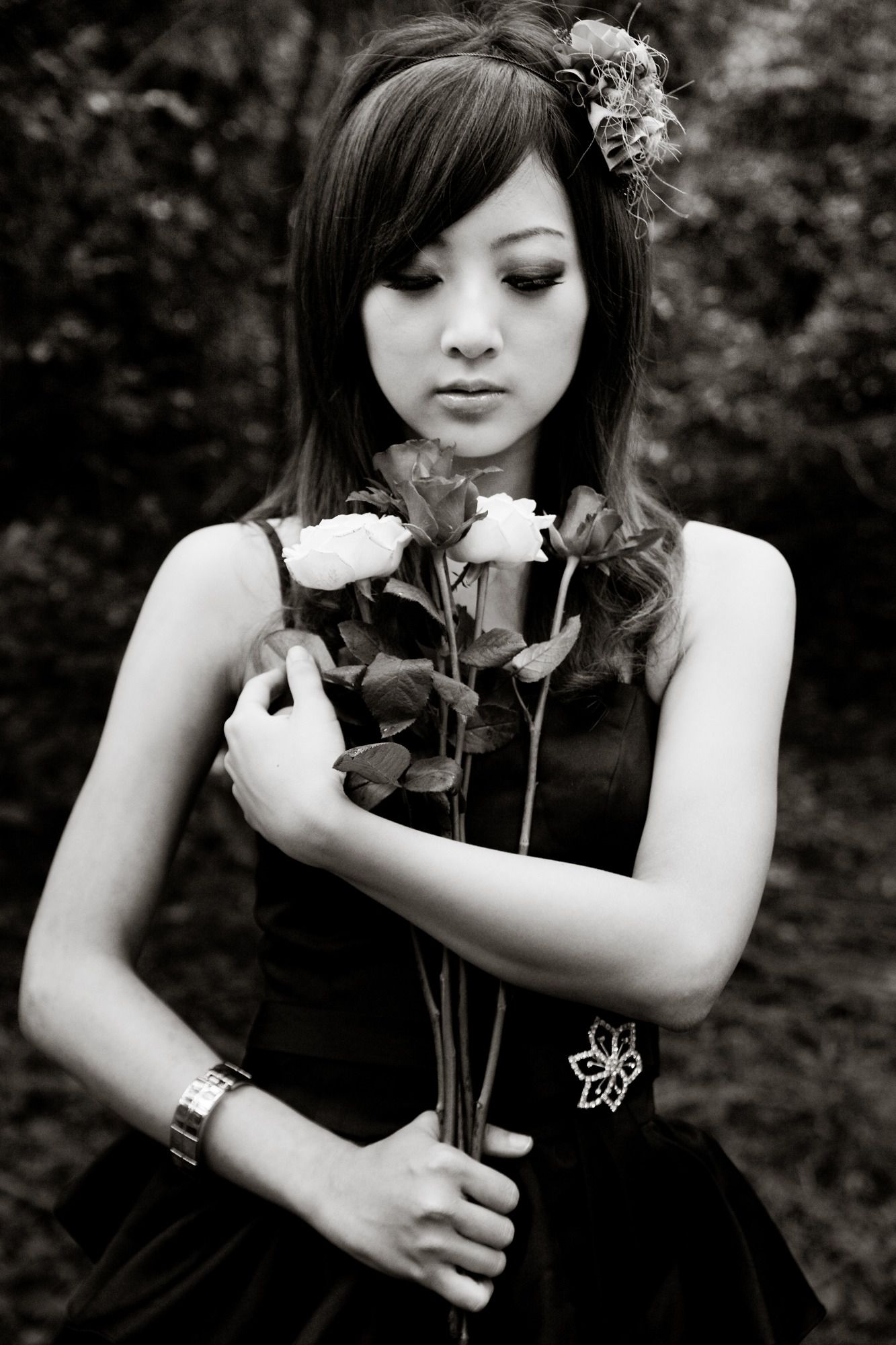 Mikako/张凯洁《白色圓舞曲x黑色執念》陽明山竹子湖外拍-图86