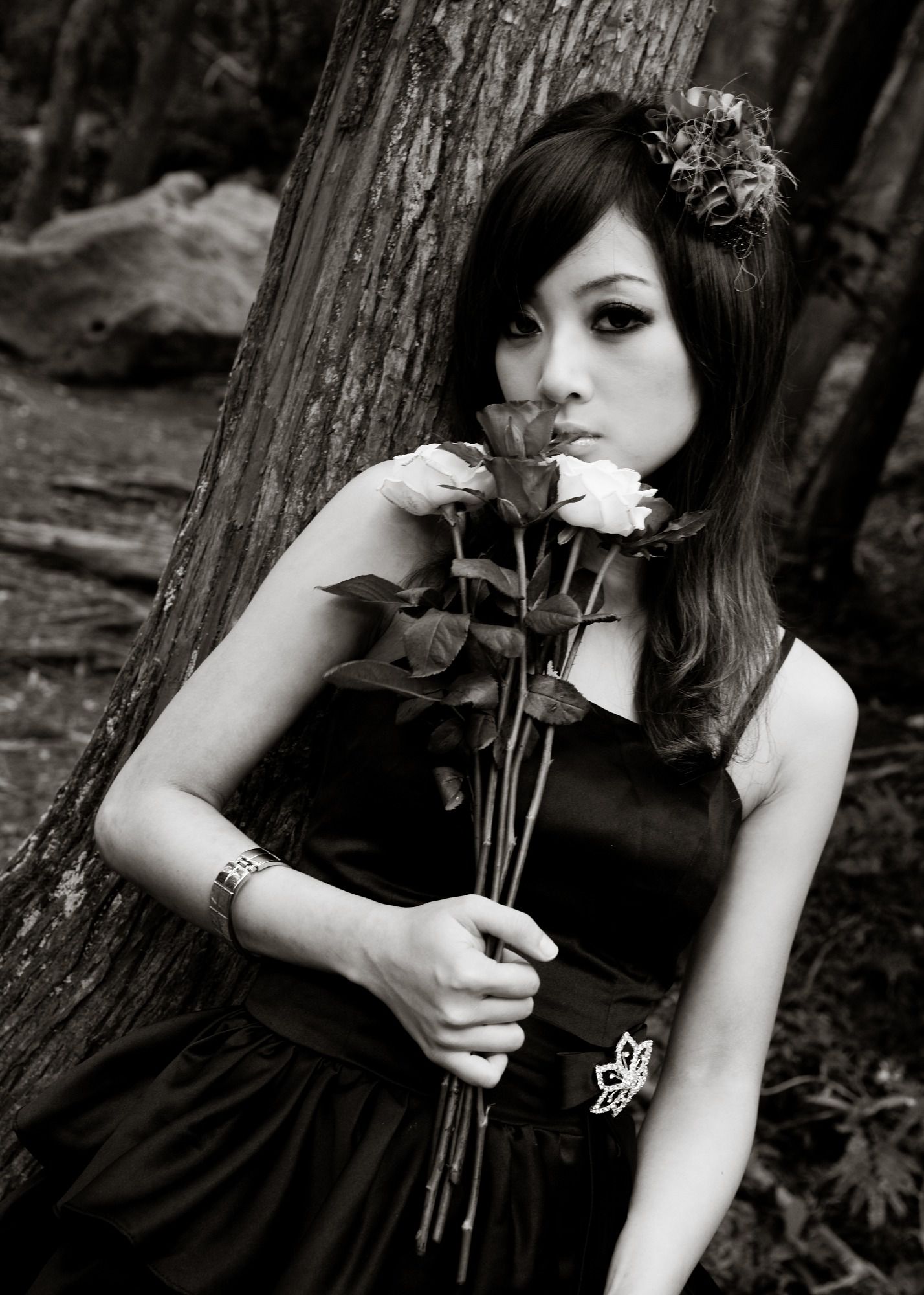 Mikako/张凯洁《白色圓舞曲x黑色執念》陽明山竹子湖外拍-图87