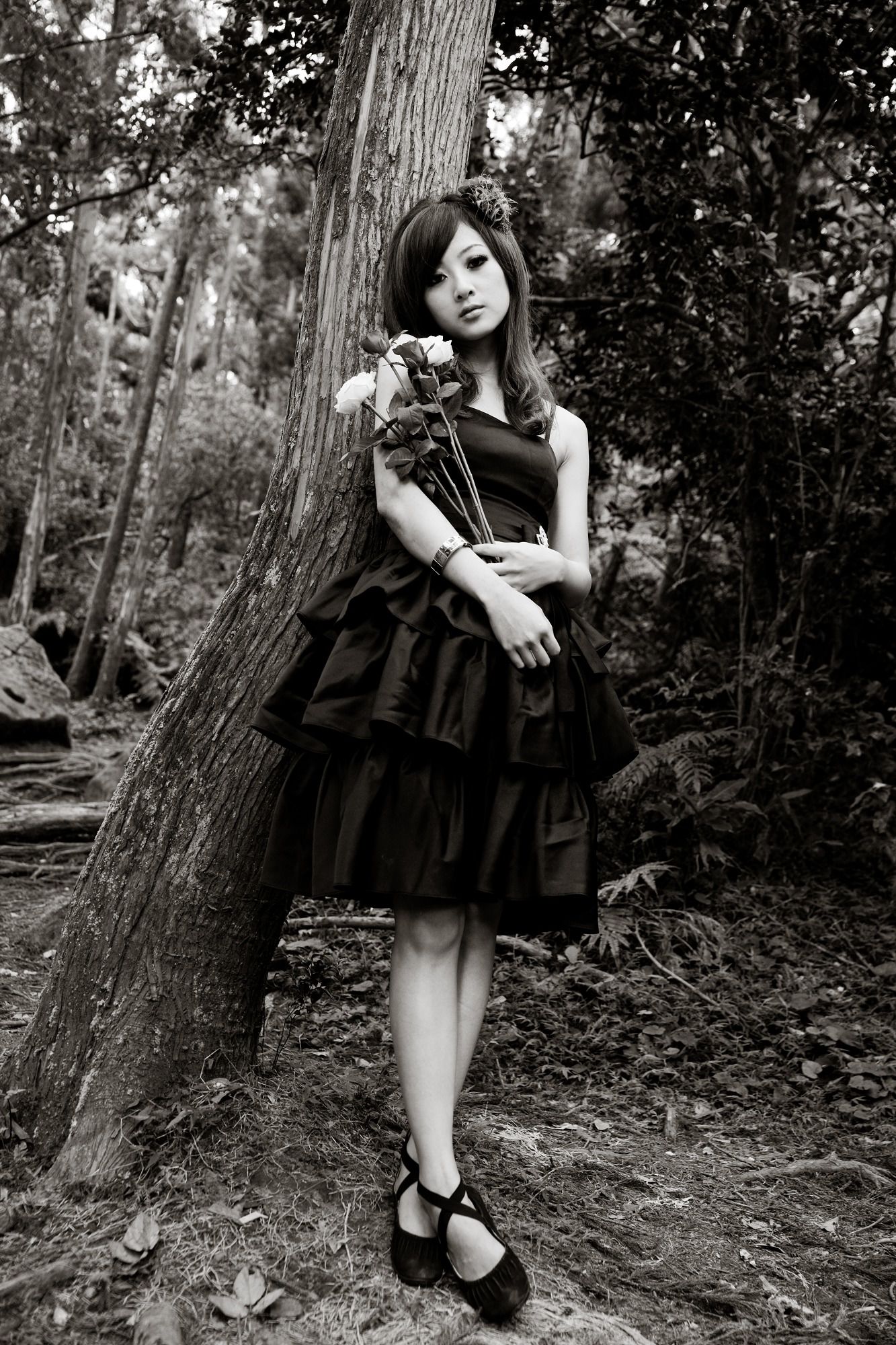 Mikako/张凯洁《白色圓舞曲x黑色執念》陽明山竹子湖外拍-图88