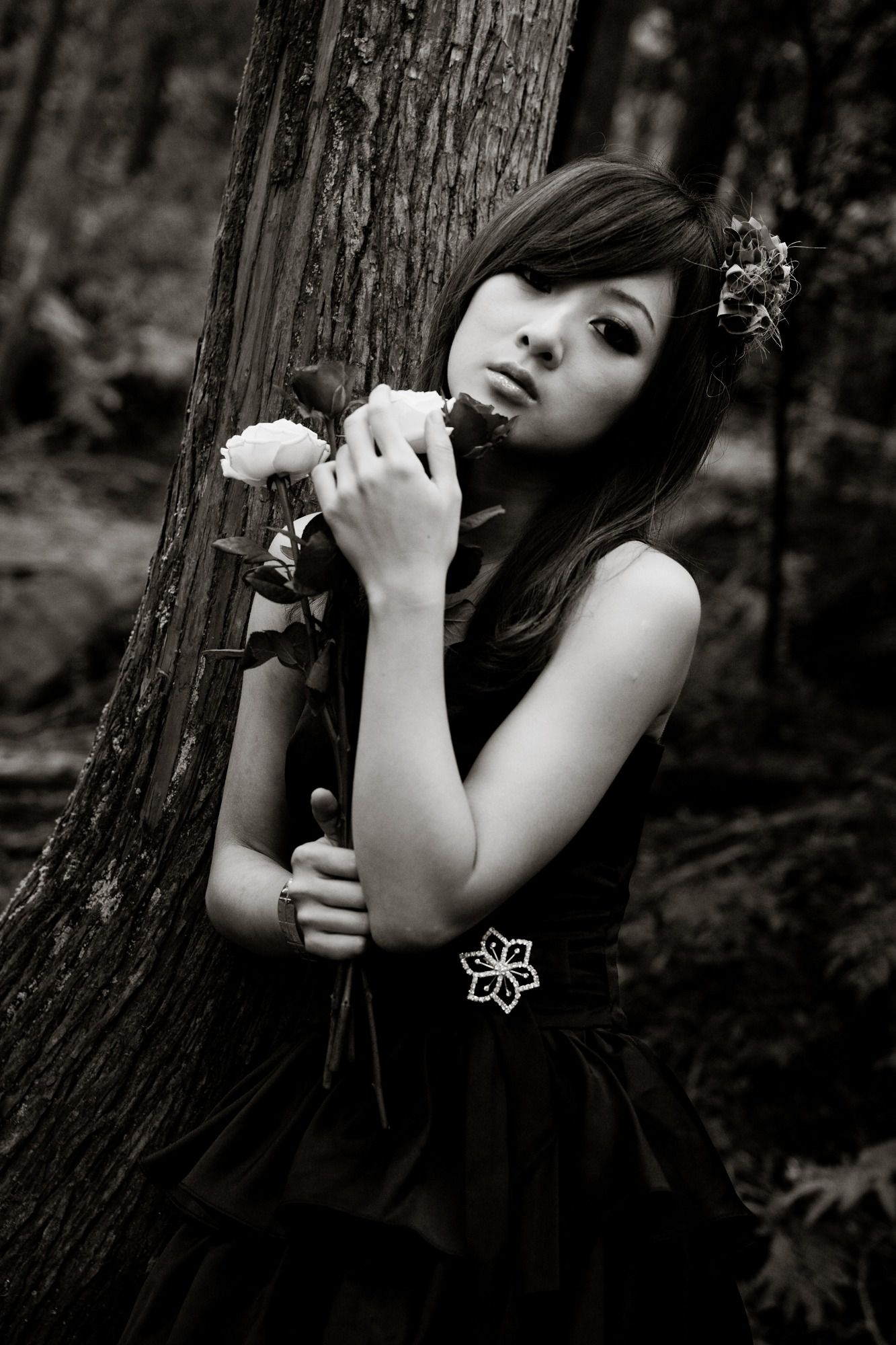 Mikako/张凯洁《白色圓舞曲x黑色執念》陽明山竹子湖外拍-图90