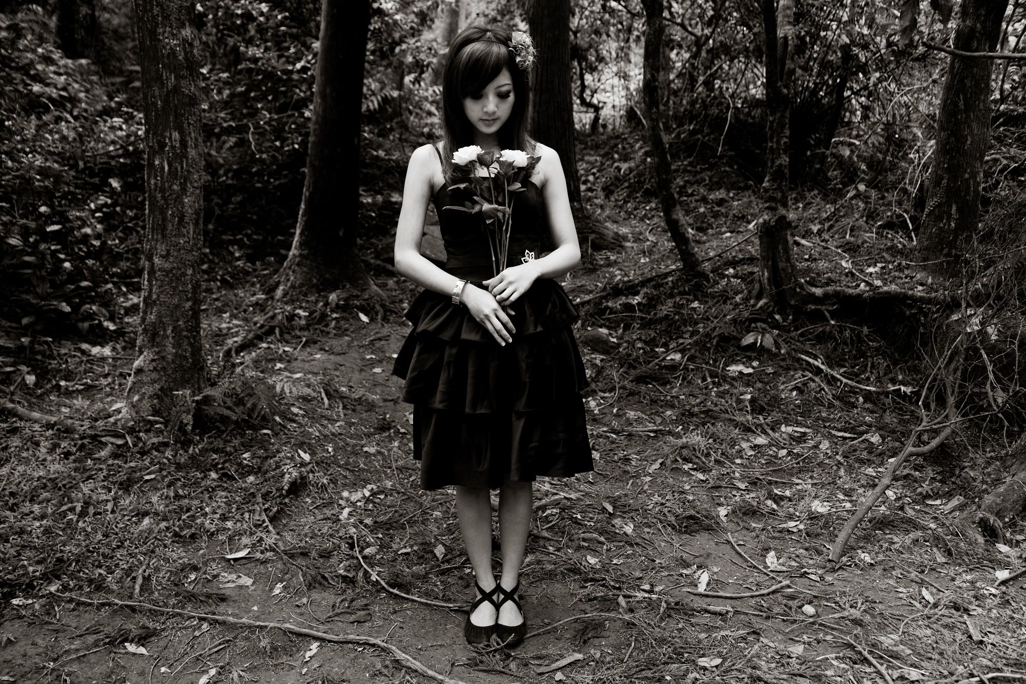 Mikako/张凯洁《白色圓舞曲x黑色執念》陽明山竹子湖外拍-图93